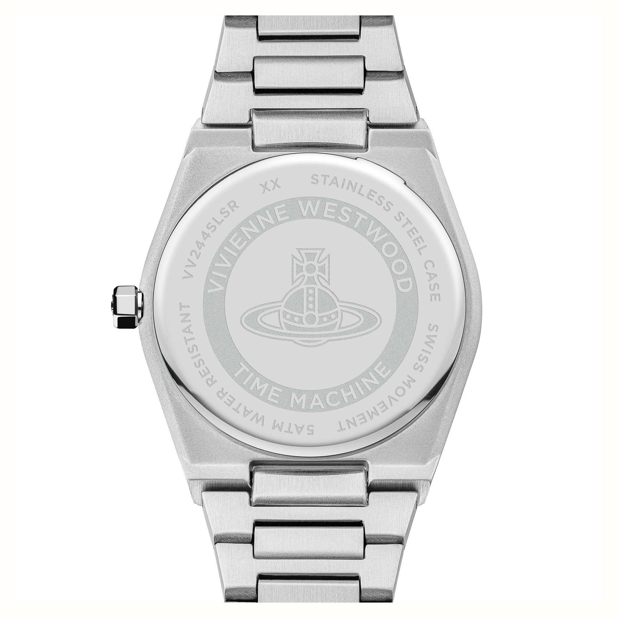 Vivienne Westwood Charterhouse Silbernes Zifferblatt Zweifarbiges Edelstahlarmband Damenuhr VV244SLSR