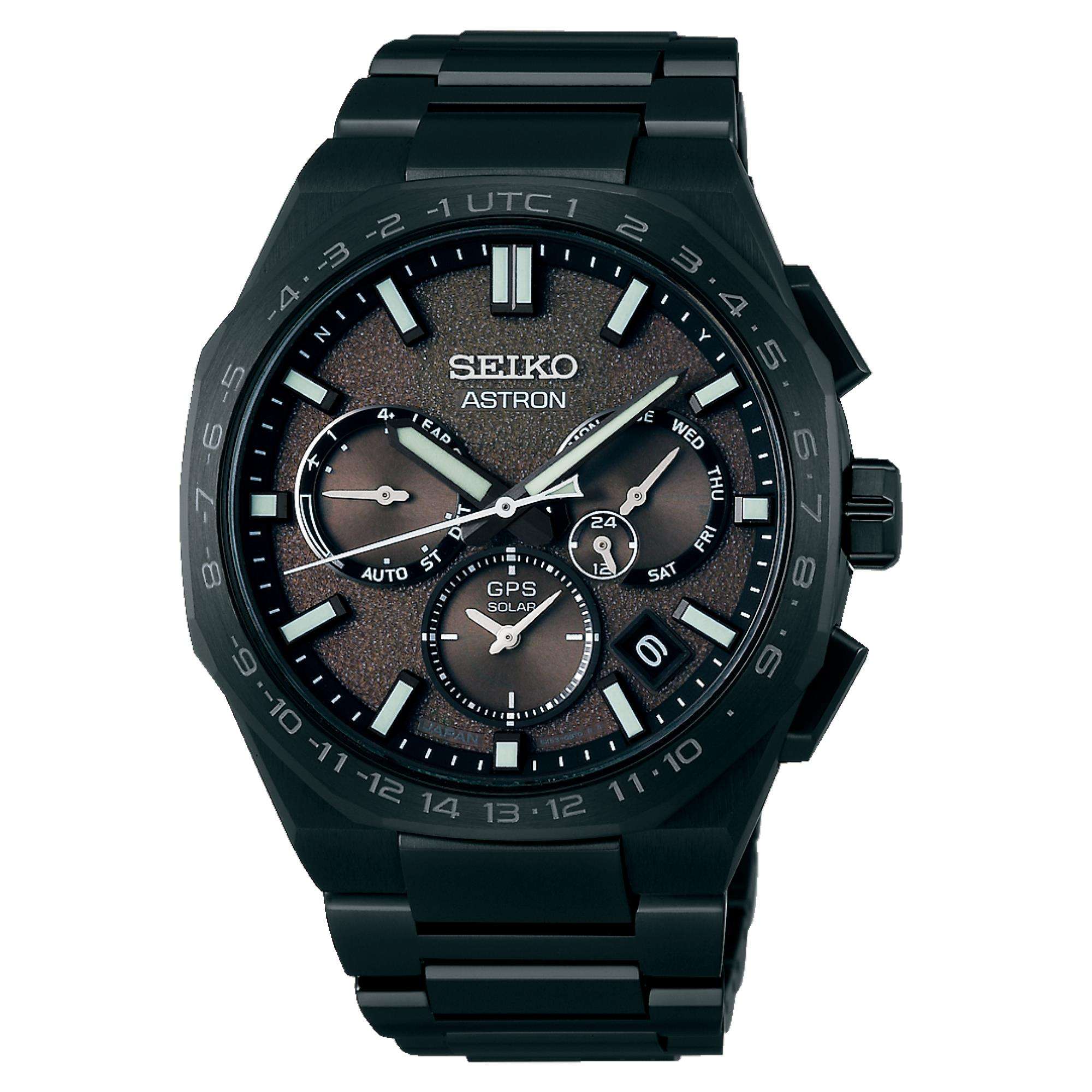 Seiko Astron Limited Edition (600 Stück) Resident Evil Death Island 'Chris' GPS Solar Grau-Khaki Zifferblatt Herren Uhr SSH129J1