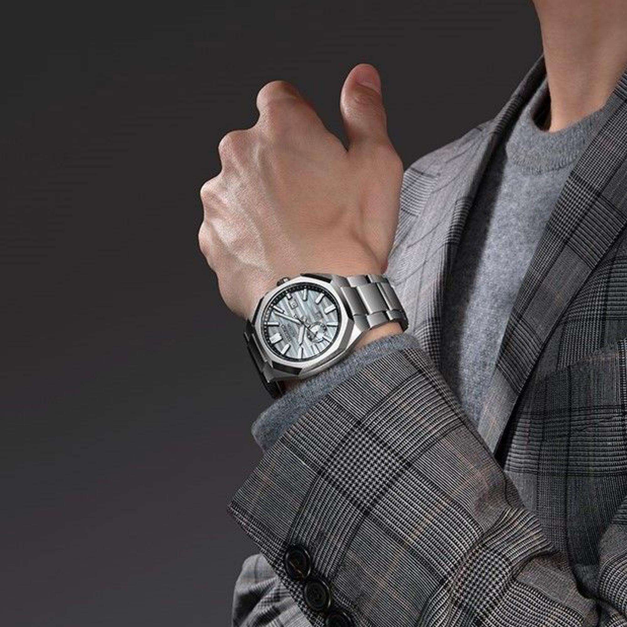 Seiko Astron 'Titanium' Limited Edition 1.500 Stück GPS Solar 3X62 Graues Zifferblatt Herren Uhr SSJ017J1