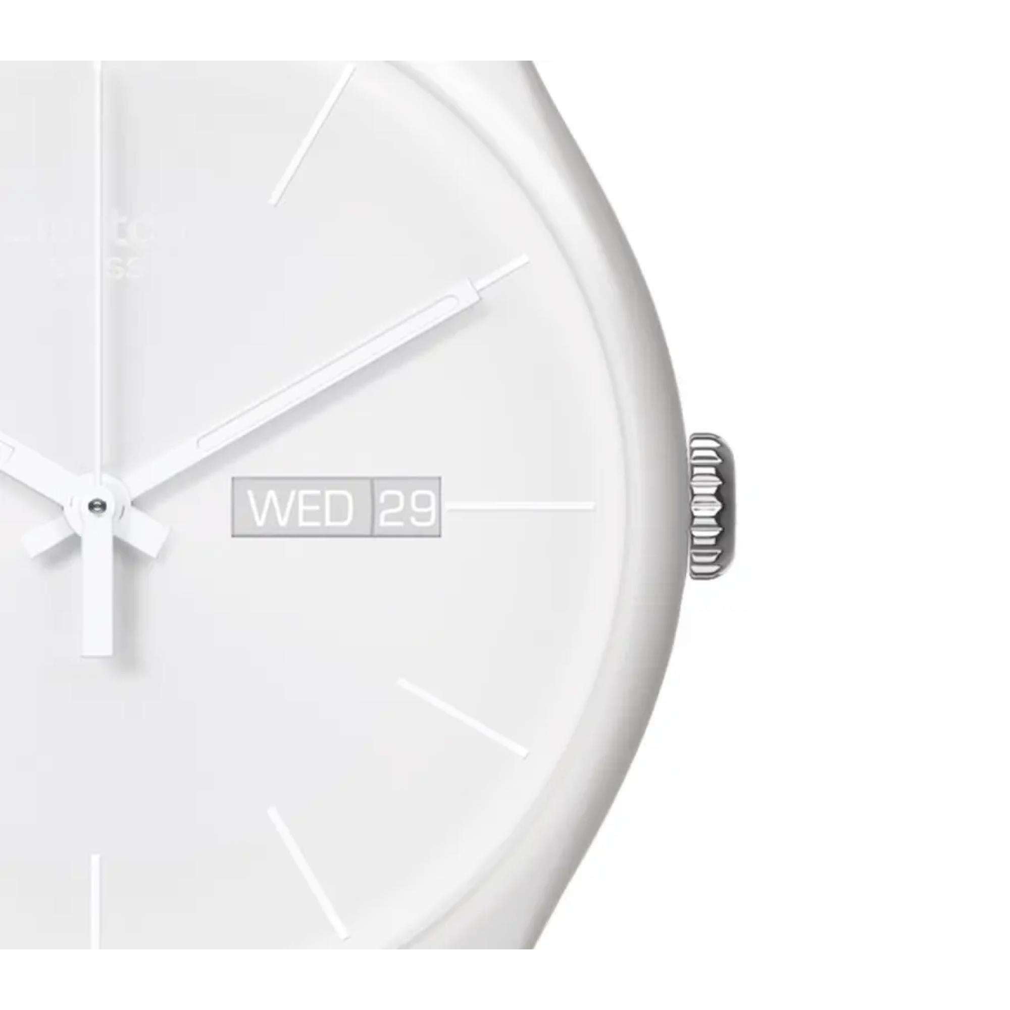 Swatch New Gent 'White Rebel Again' Quarz Uhr SO29W704