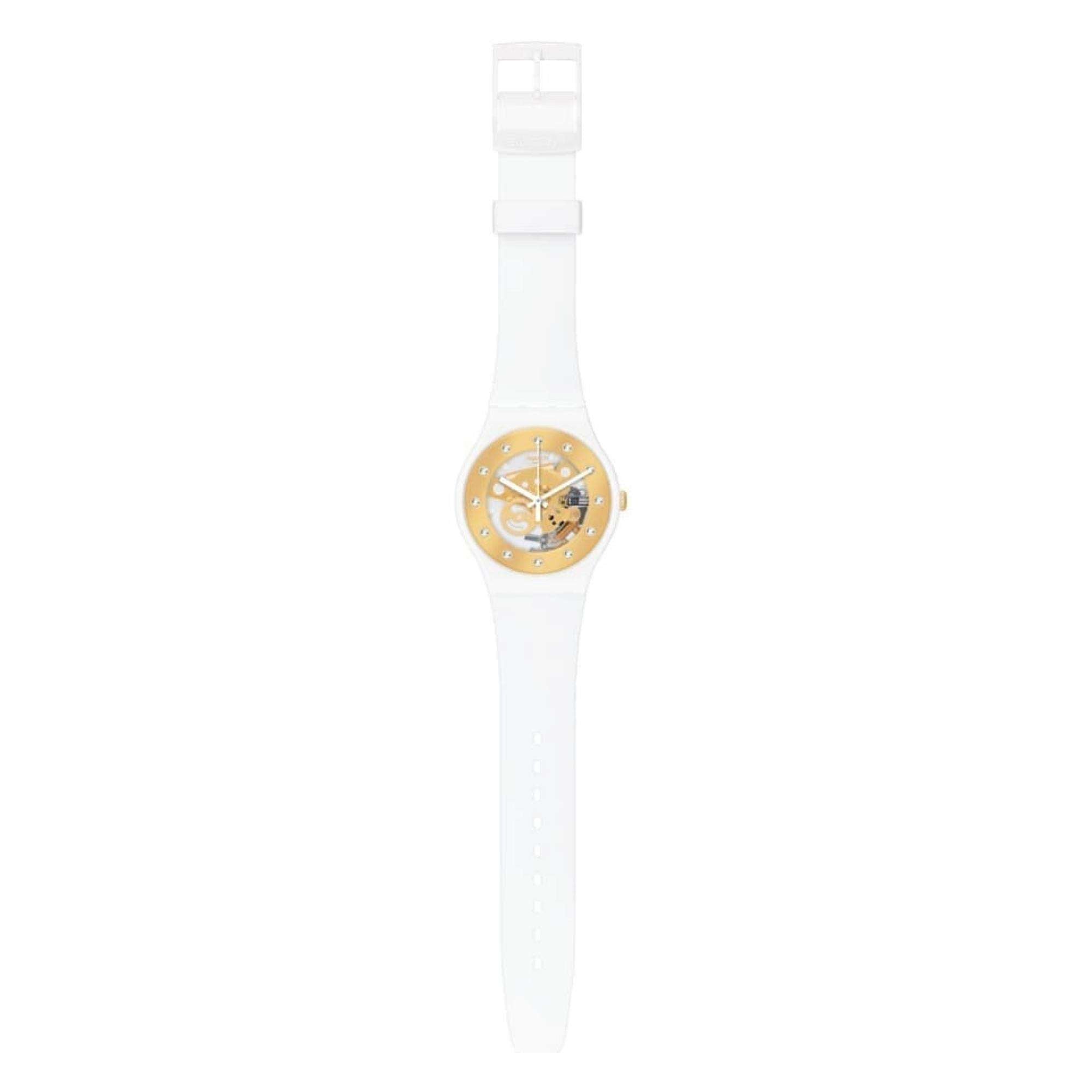 Swatch New Gent 'Sunray Glam' Quarz Damen Uhr SUOZ148