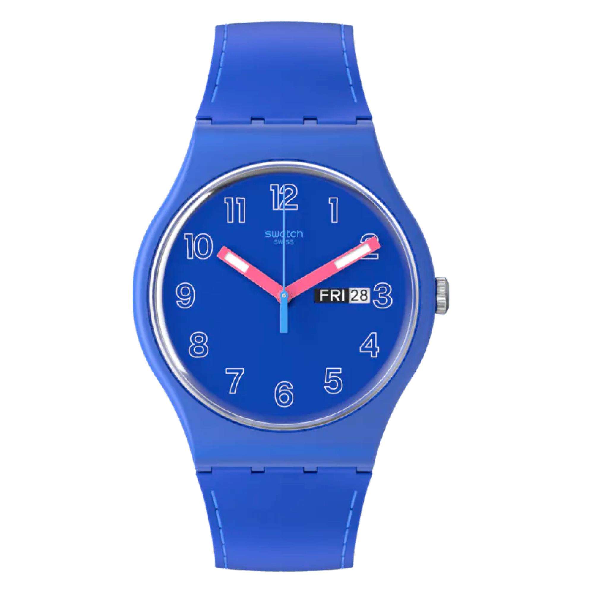 Swatch The January Collection 'Cobalt Disco' Quarz Uhr SO29N705