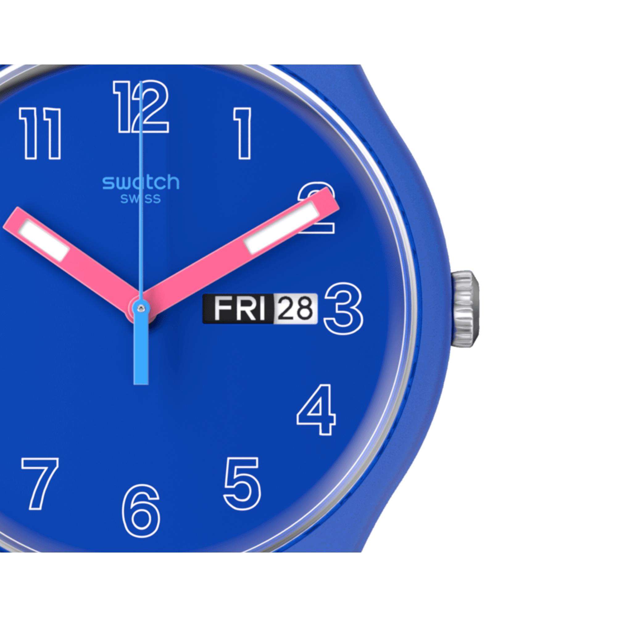 Swatch The January Collection 'Cobalt Disco' Quarz Uhr SO29N705