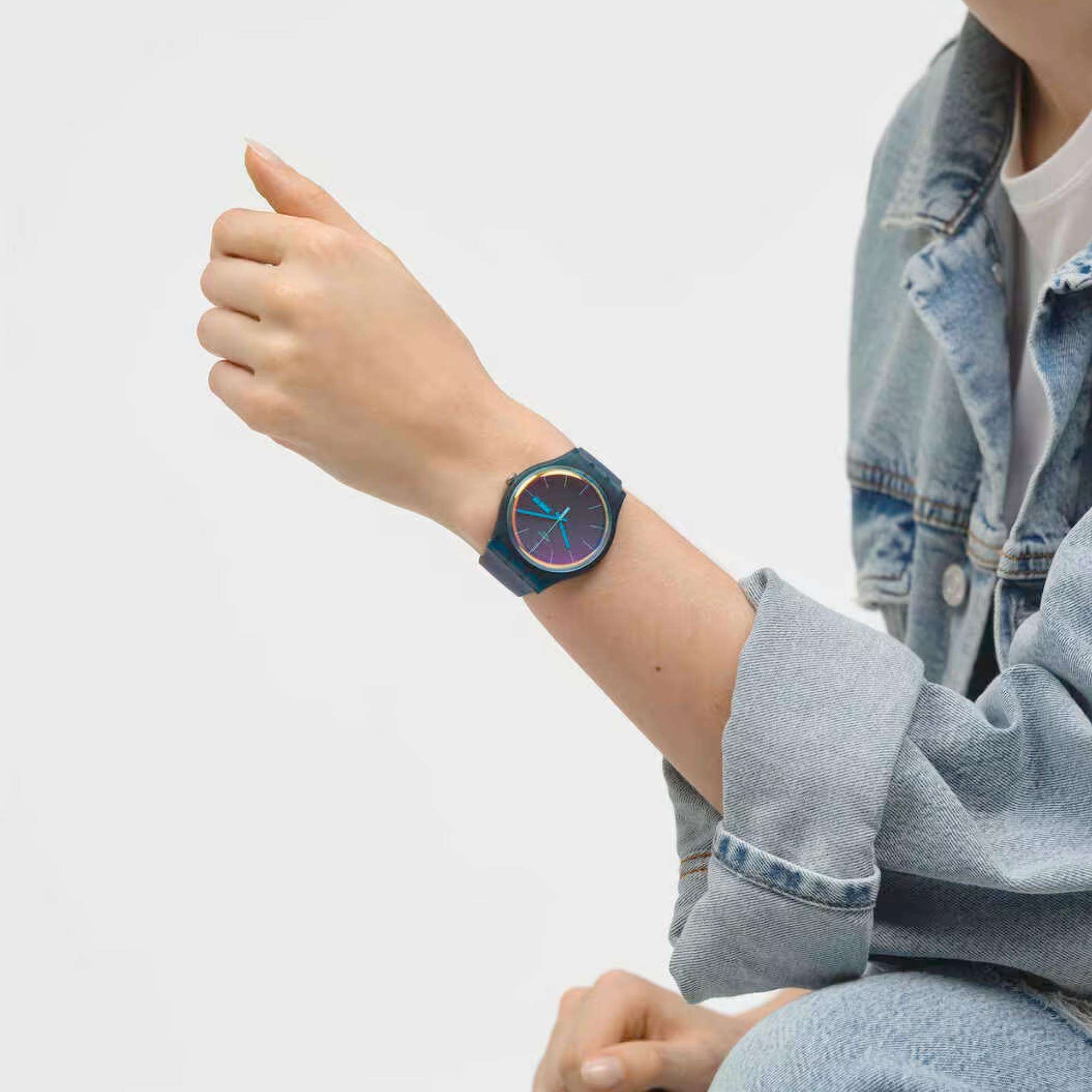 Swatch The March Collection 'Fade To Pink' Quarz Damen Uhr SO29N707