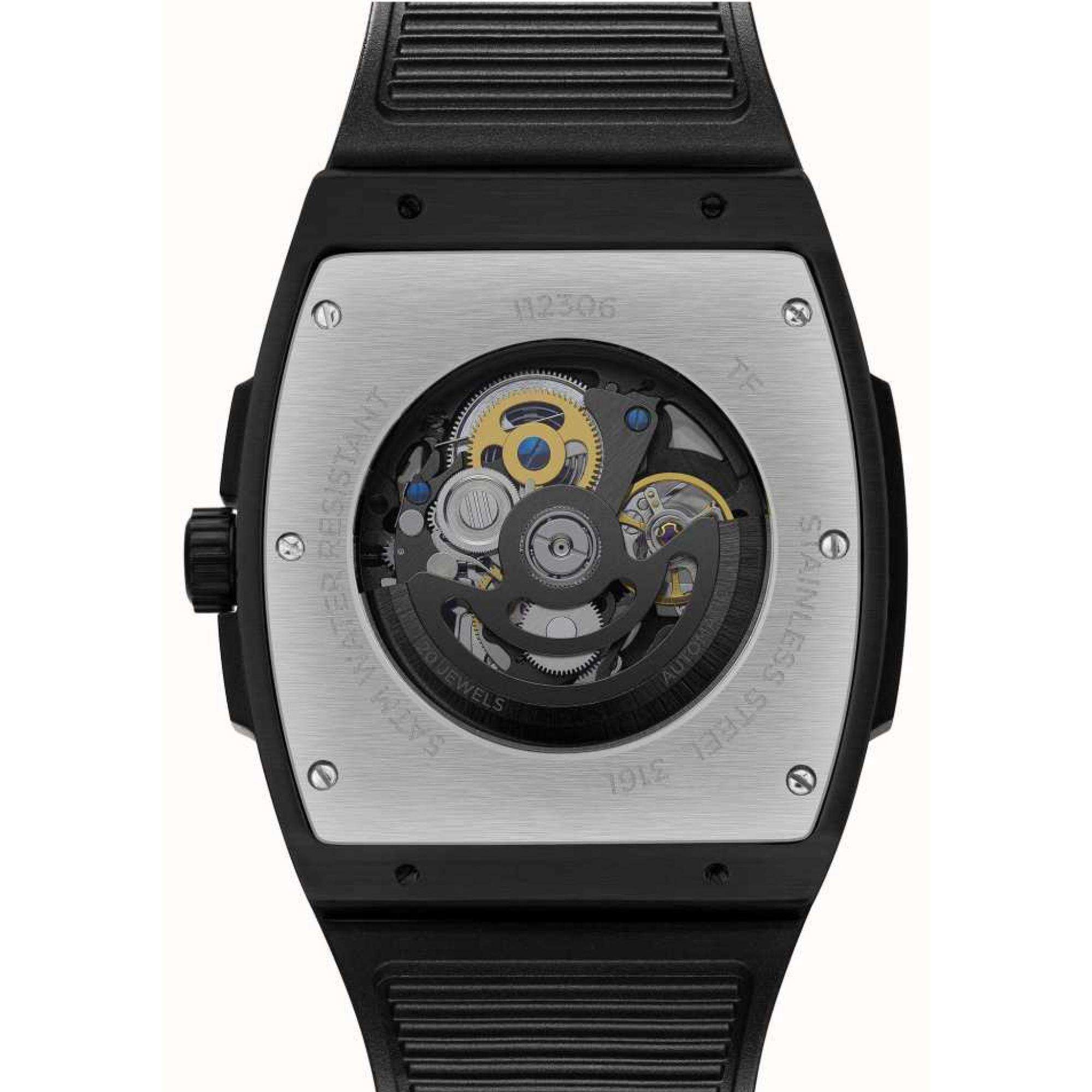 Ingersoll The Challenger 1892 Automatik Herren Uhr Silbernes Zifferblatt Schwarzes PU-Alcantara-Armband I12306