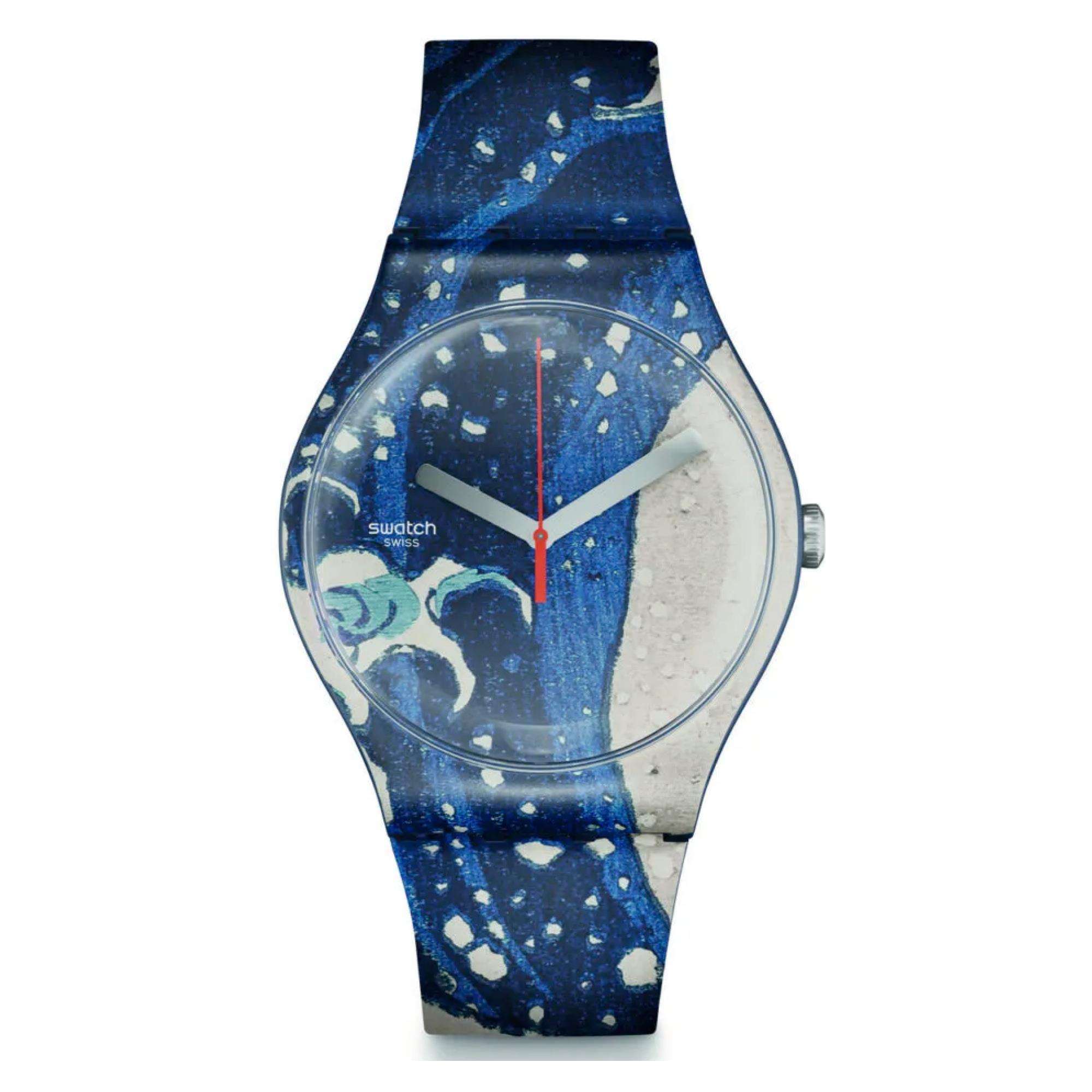 Swatch Art Journey Die Große Welle von Kanagawa Quarz Uhr SUOZ351