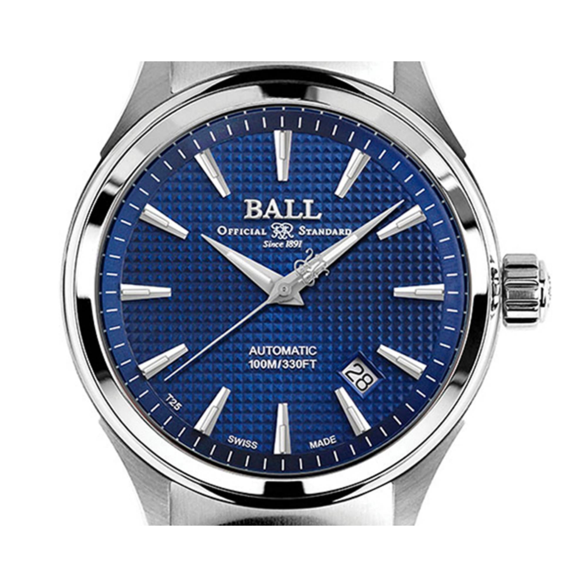 BALL Fireman Victory Automatik Schwarzes Zifferblatt Silber Edelstahl Armband Herren Uhr NM2098C-S5J-BE