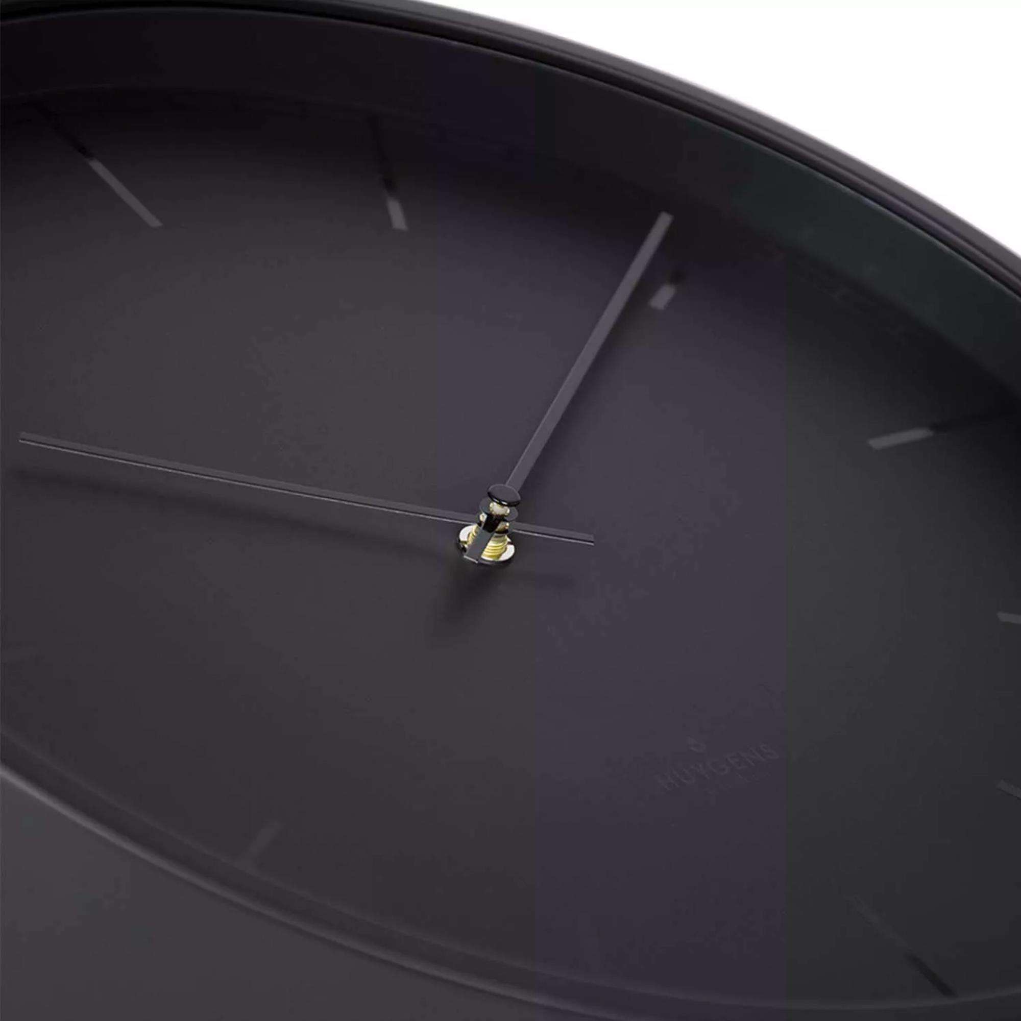 Huygens Schwarze Ton-Serie Index Wanduhr 35cm HU16002