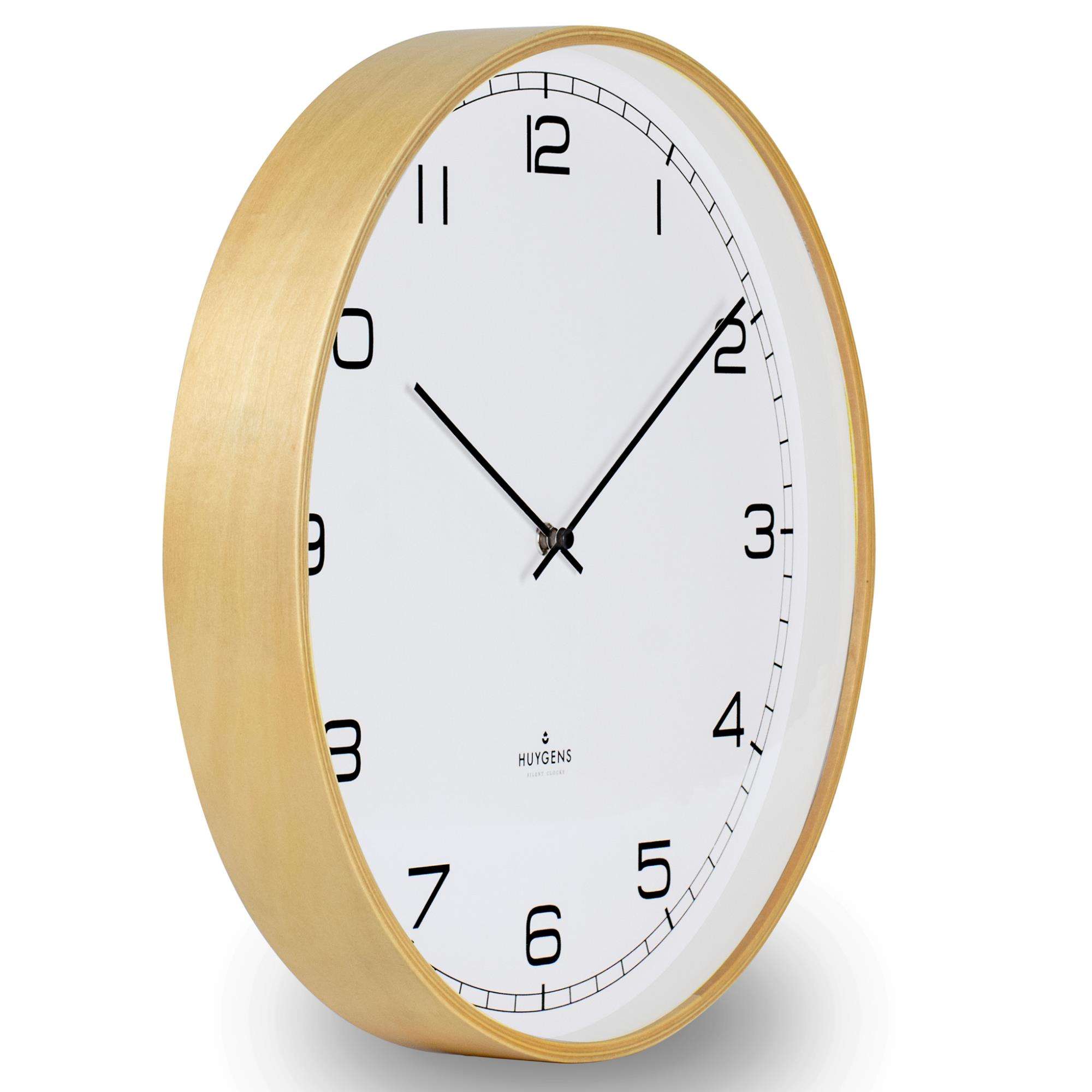Huygens Wood Index Wall Clock 35cm HU17002