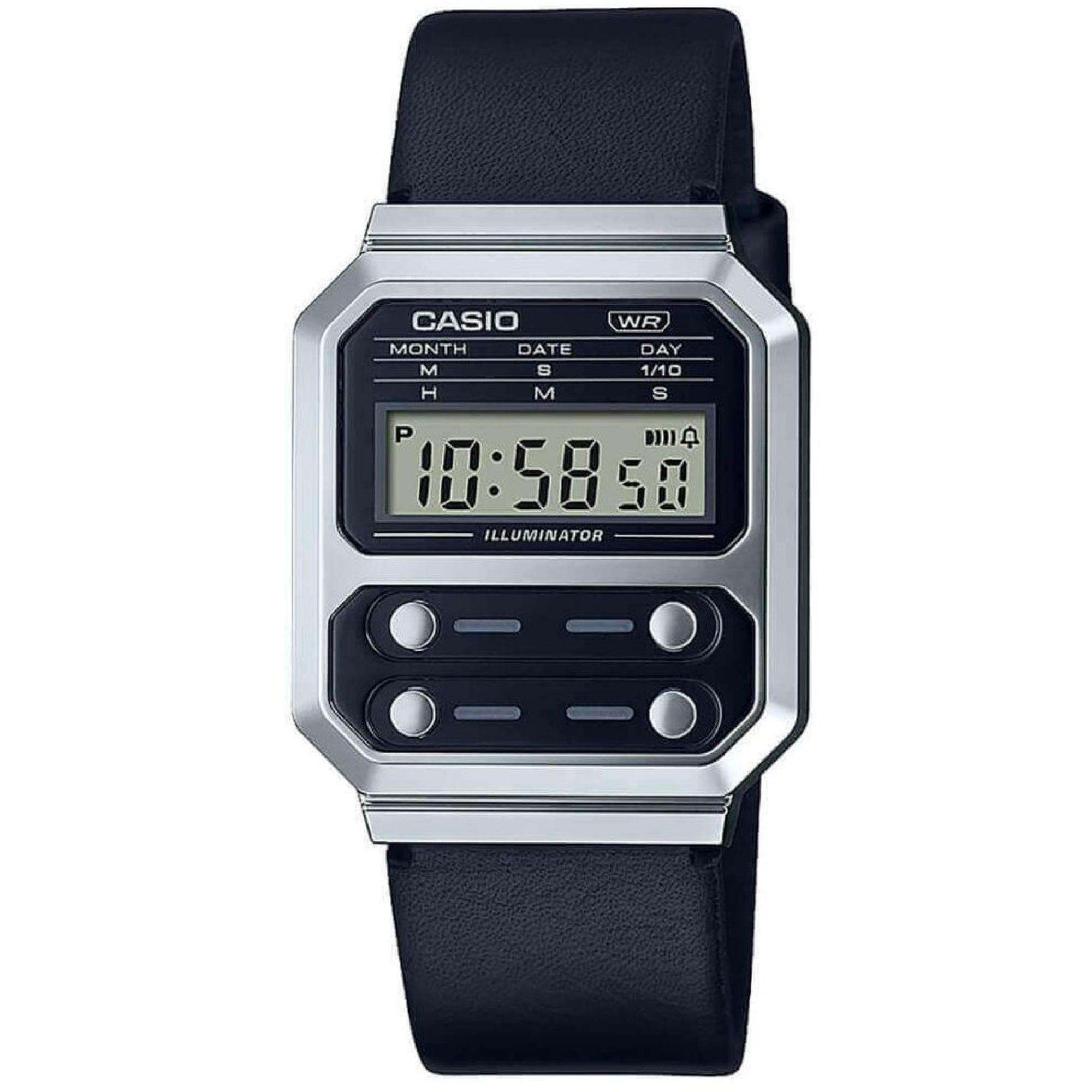 Casio Vintage Quartz Black Watch A100WEL-1AEF