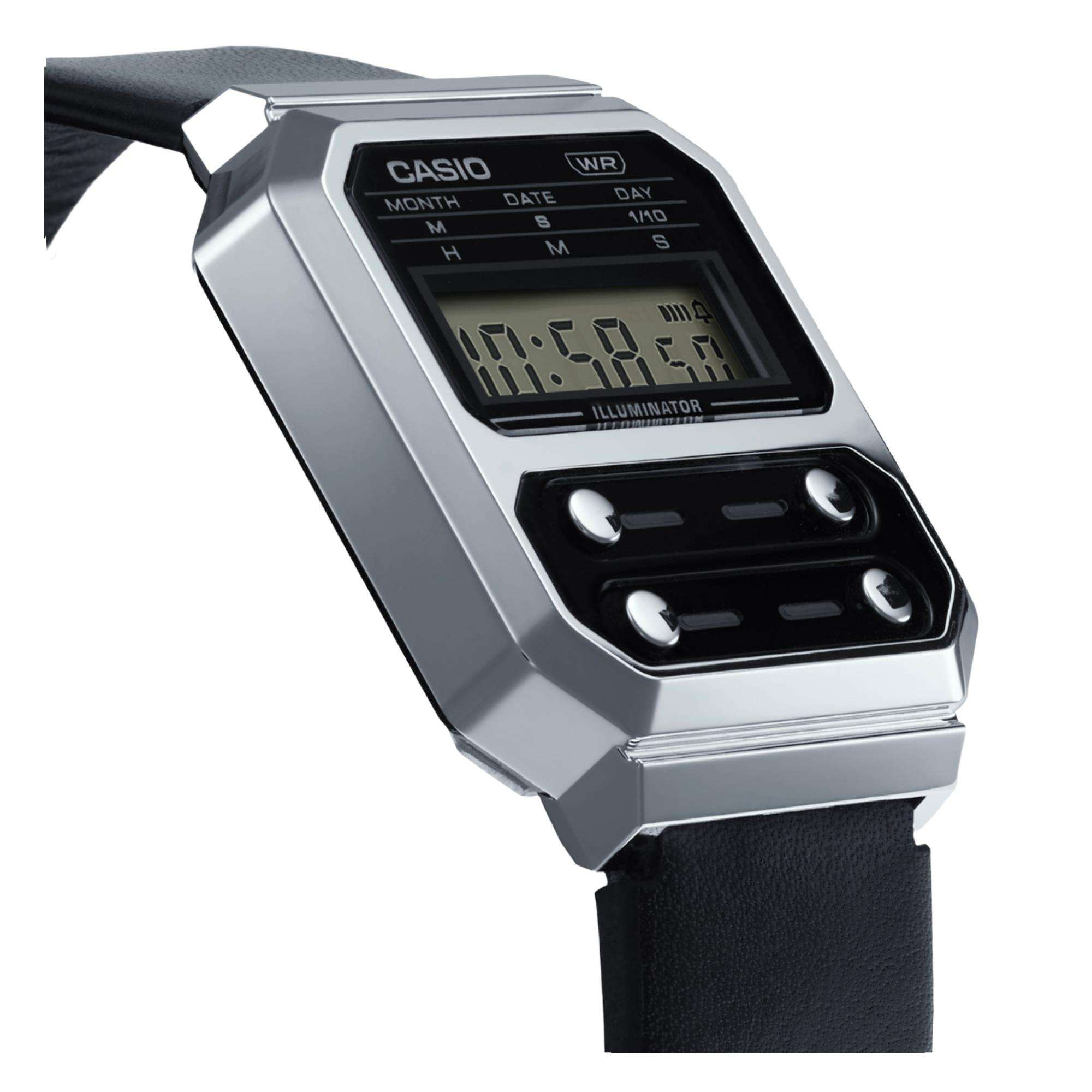 Casio Vintage Quartz Black Watch A100WEL-1AEF