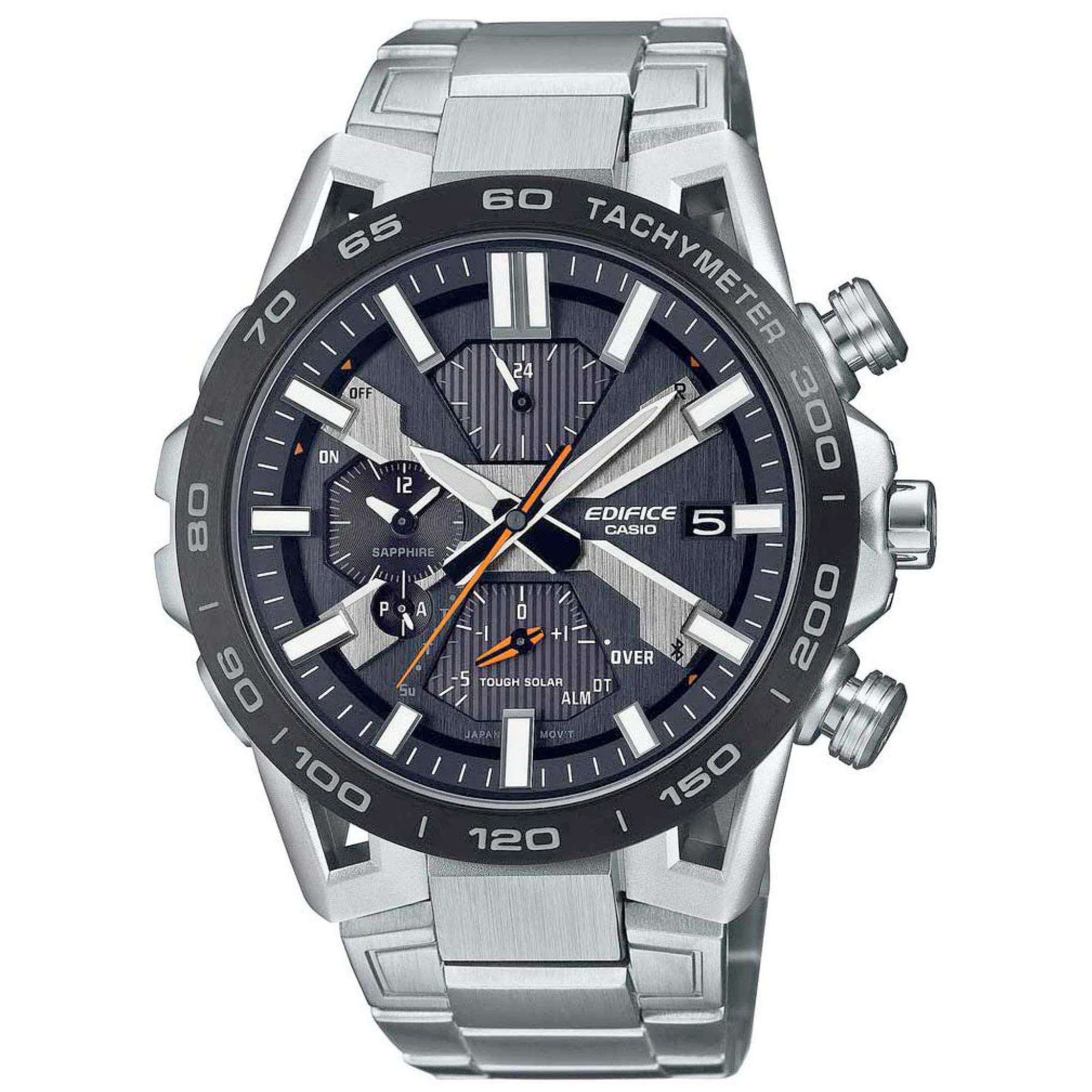 Casio Edifice Bluetooth Chronograph Stahlarmband Quarz Herren Uhr EQB-2000DB-1AER