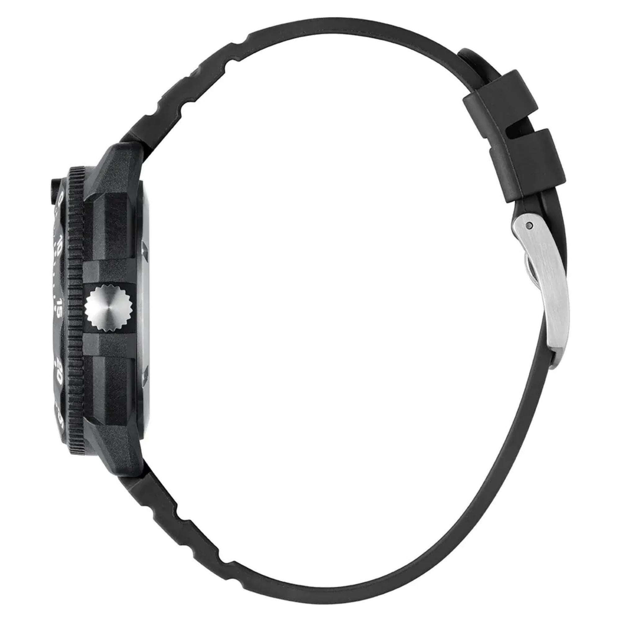 Luminox Original Navy Seal 3000 Evo Serie Weißes Zifferblatt Gummiband Herren Uhr XS.3007.EVO.S