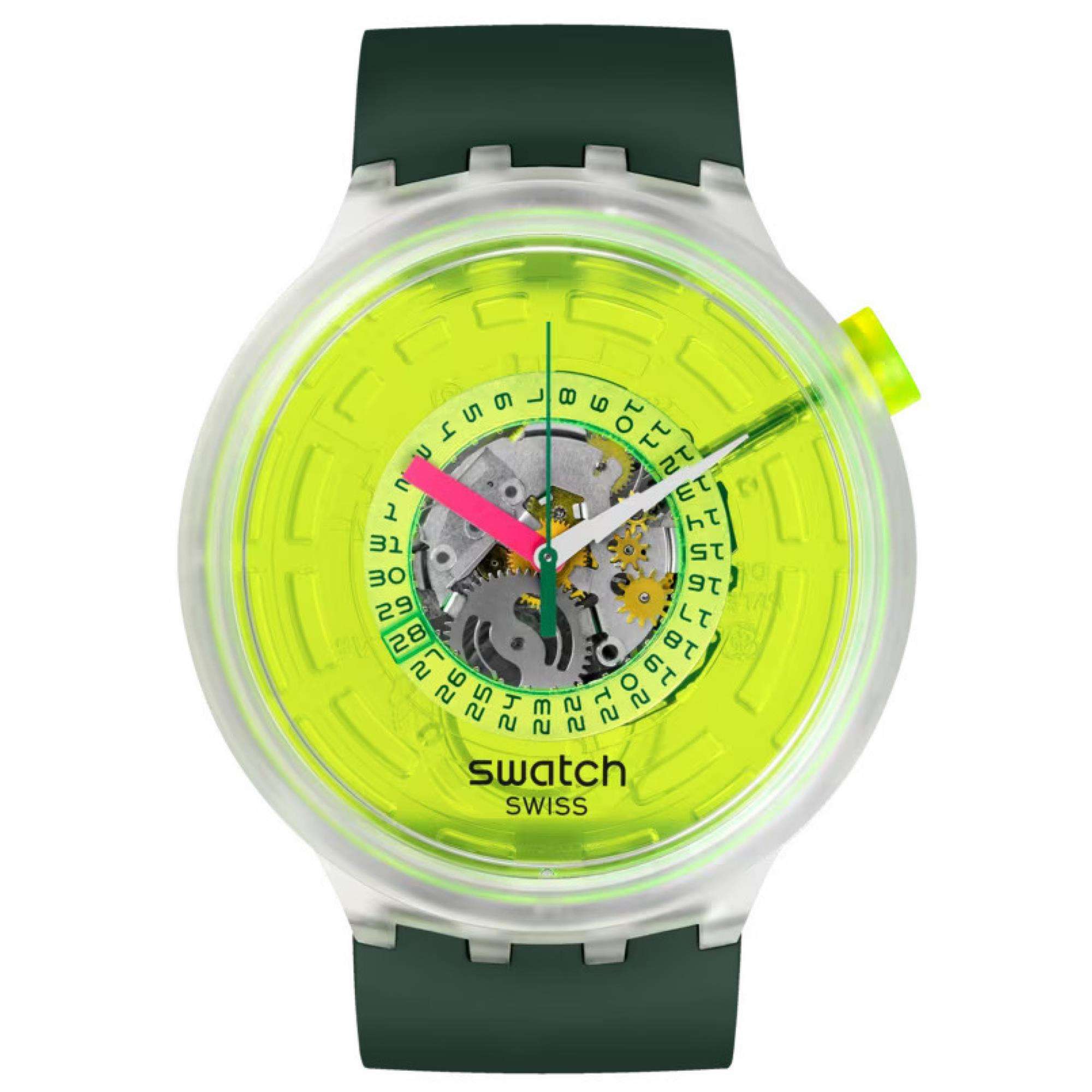 Swatch Neon Blinded By Neon Quartz Watch SB05K400