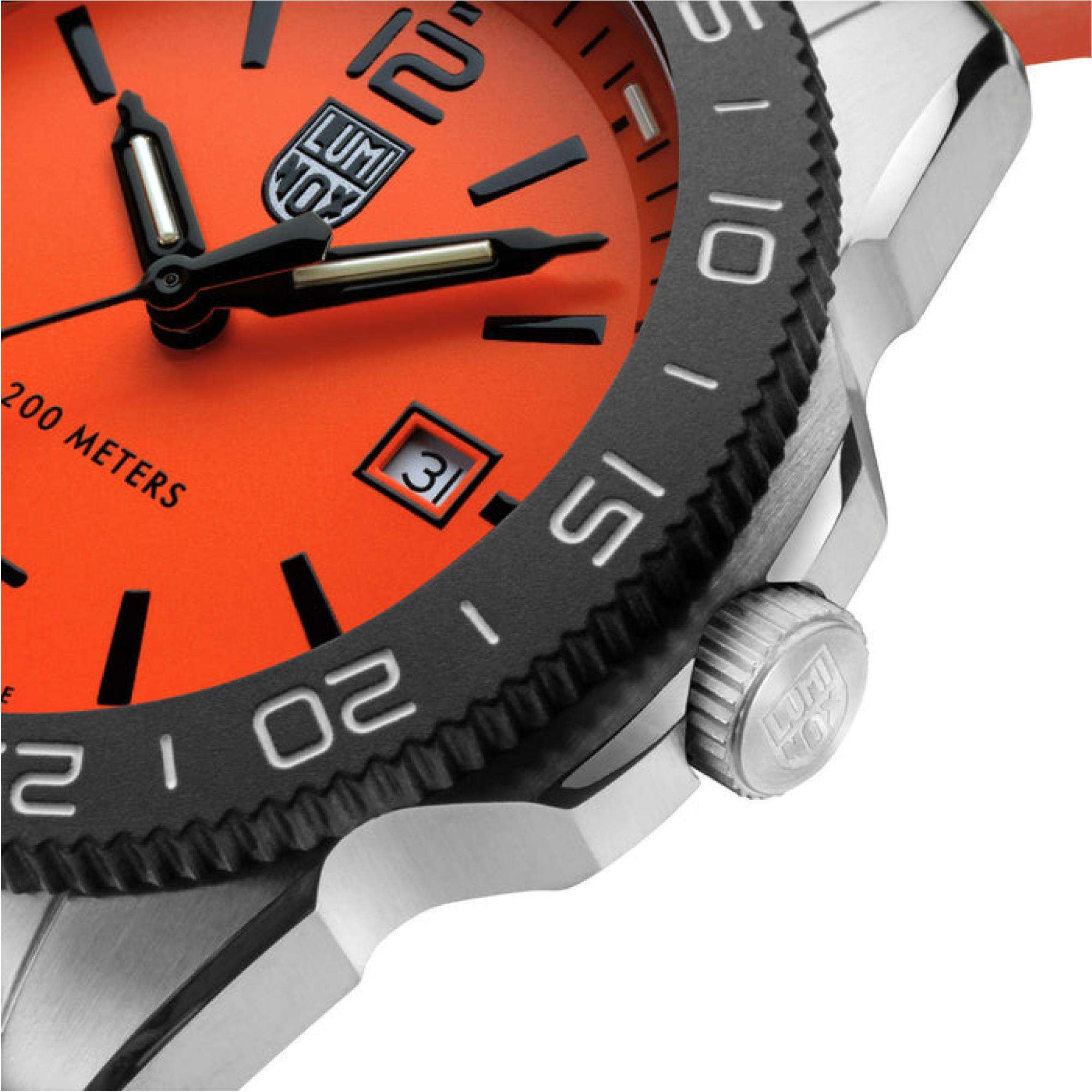 Luminox Sea Pacific Diver Oranges Zifferblatt Herren Uhr XS.3129