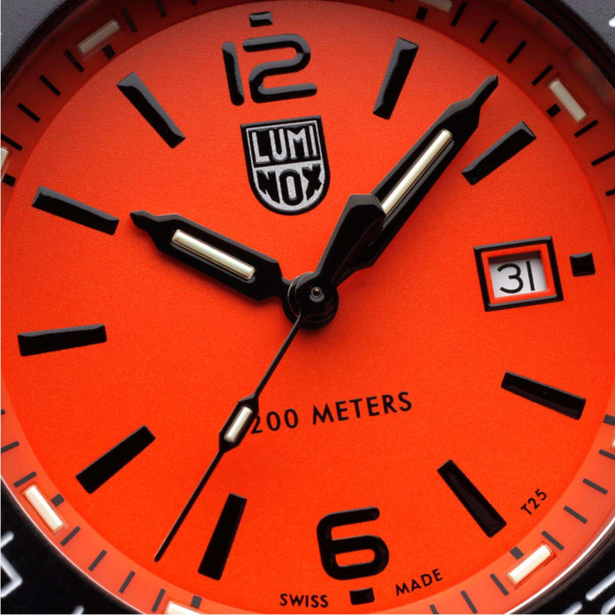 Luminox Sea Pacific Diver Oranges Zifferblatt Herren Uhr XS.3129