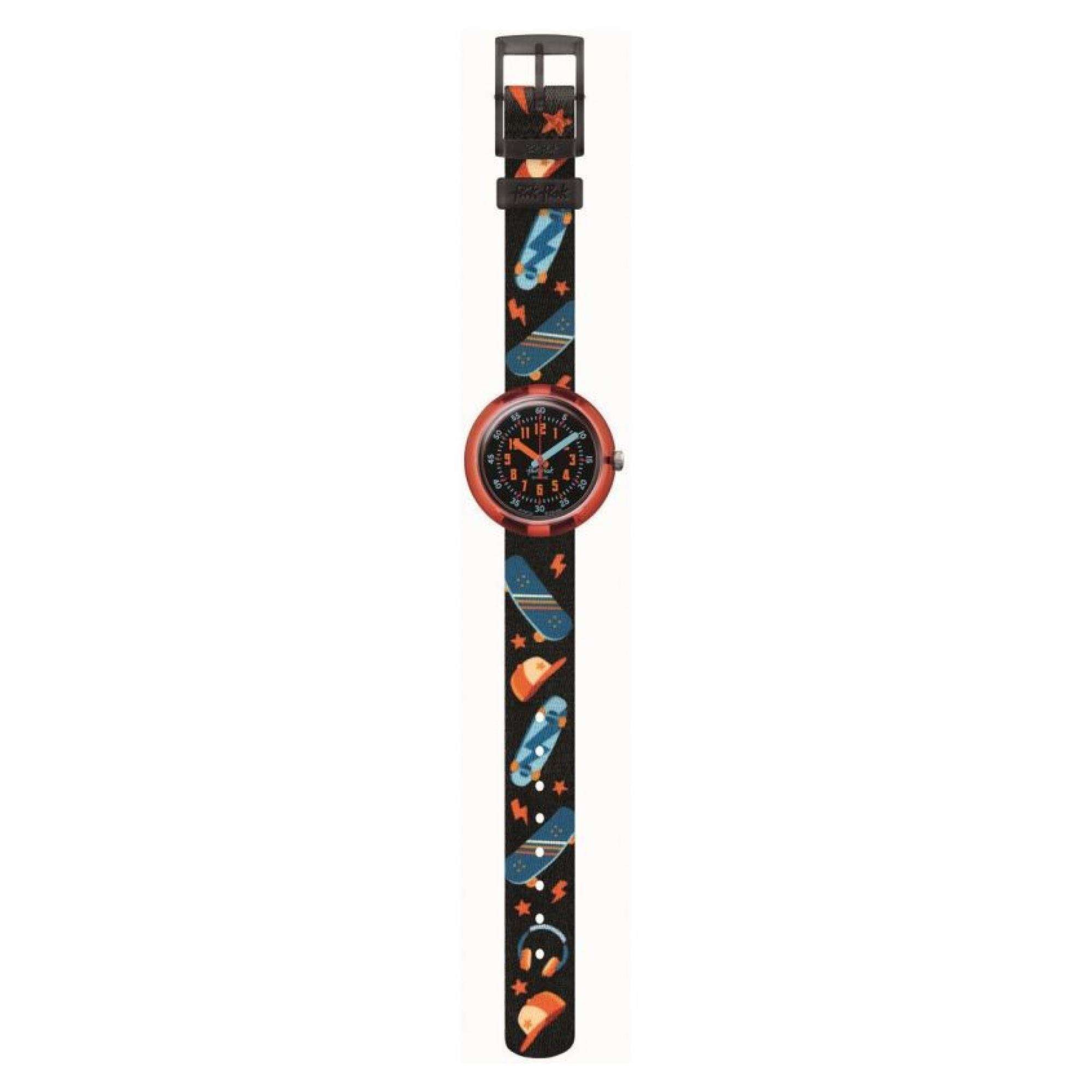 Flik Flak Skate Squad Sport Liebhaber Uhr FPNP133