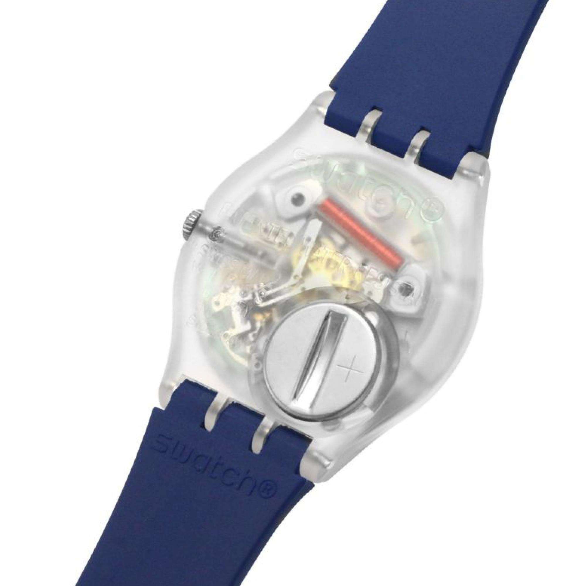 Swatch ORIGINAL GENT Rinse Repeat Marineblaues Zifferblatt Uhr GE725