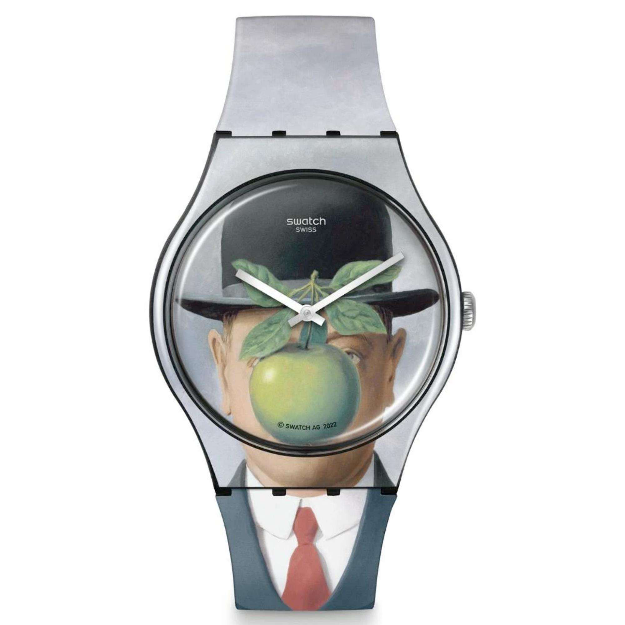 Swatch DER SOHN DES MENSCHEN von Rene Magritte Swatch Art Journey 2023 Uhr SUOZ350