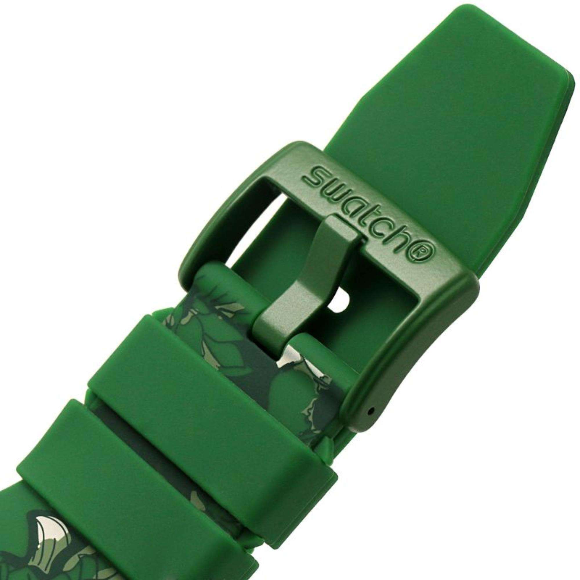 Swatch CAMOFLOWER GREEN Big Bold Bioceramic Uhr SB05G104