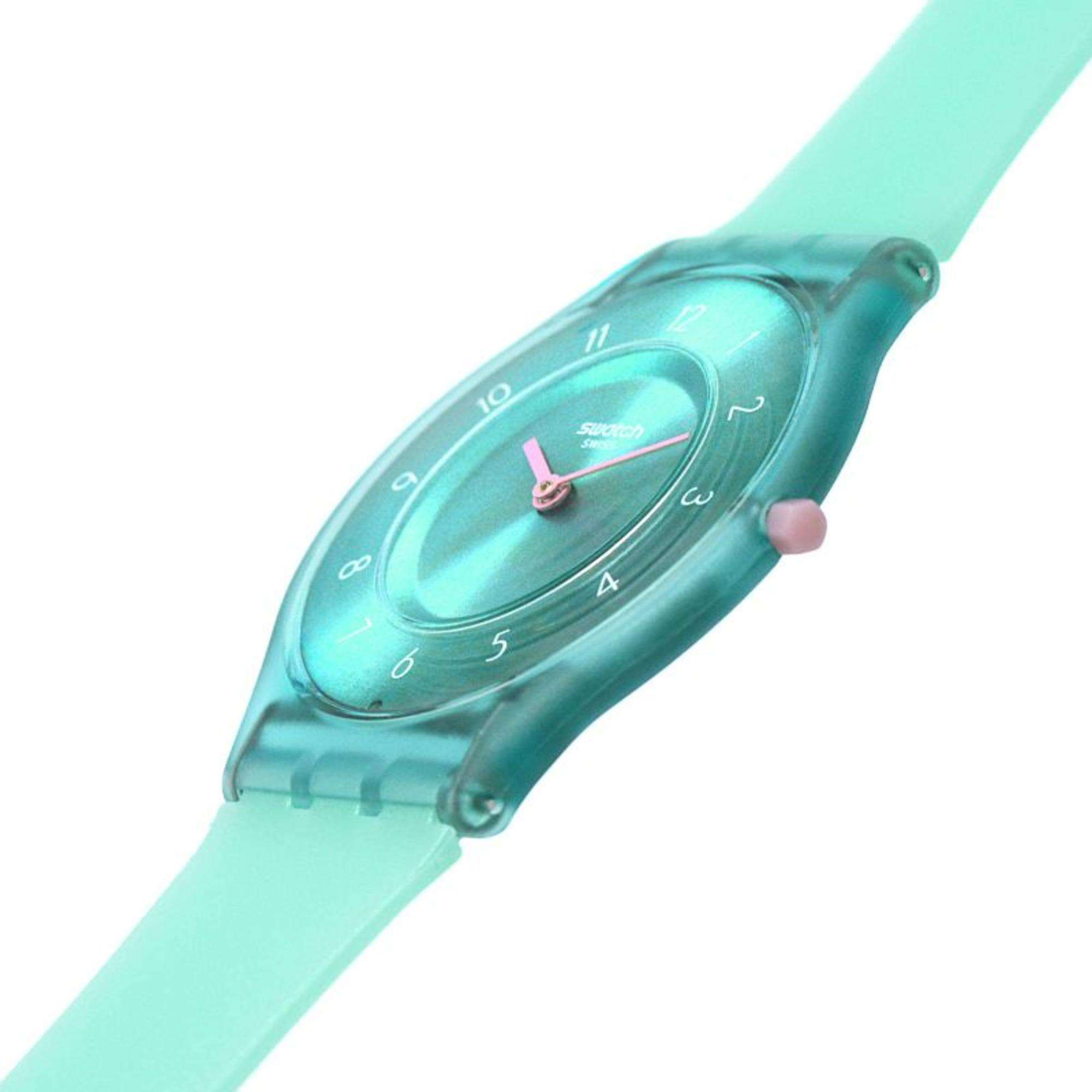 Swatch PASTELICIOUS TEAL Grüne Zifferblatt Uhr SS08L100