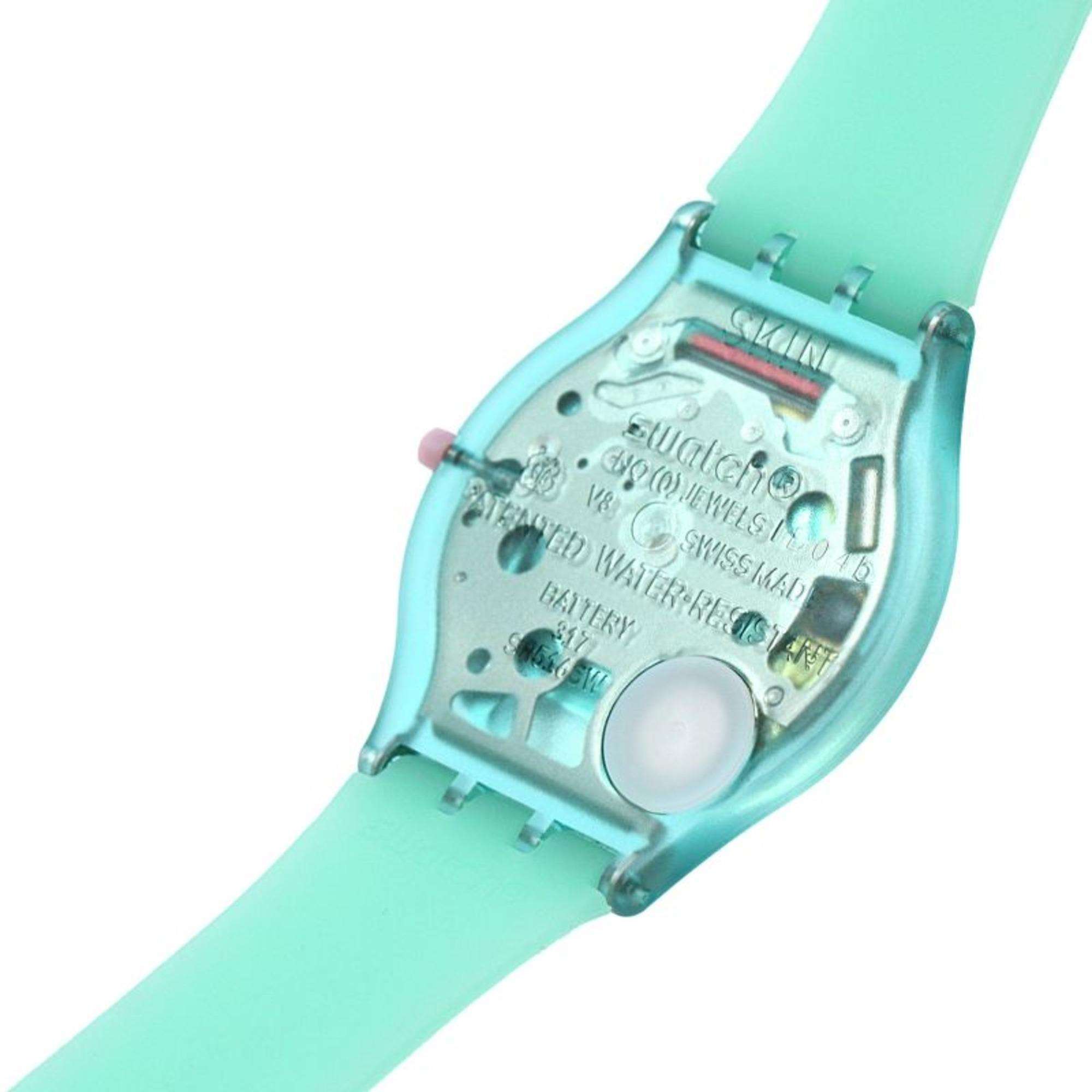 Swatch PASTELICIOUS TEAL Grüne Zifferblatt Uhr SS08L100