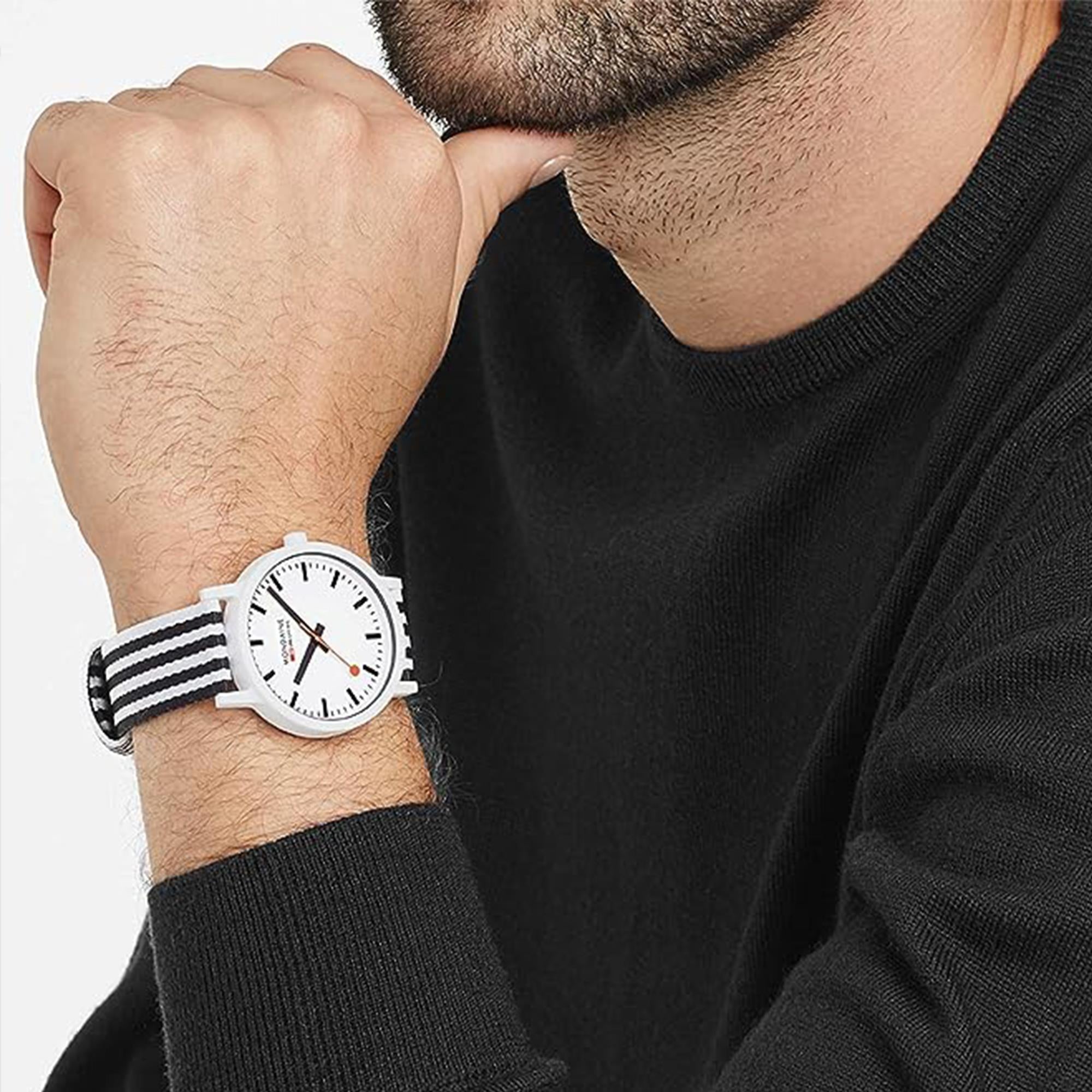 Mondaine Essence Quartz White Dial PET Watch MS1.41110.LA