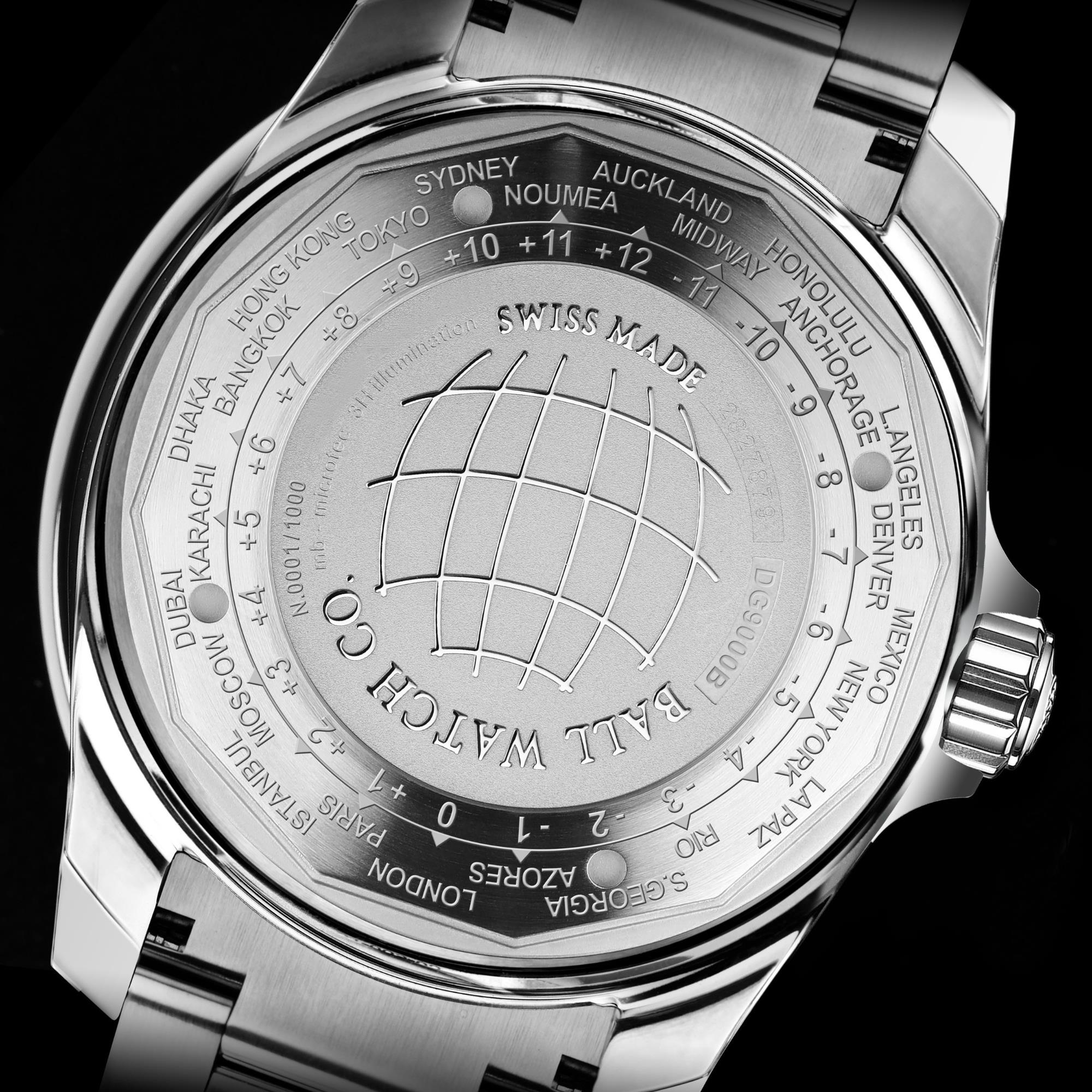 Ball Engineer III Outlier Limited Edition Automatik Schwarzes Zifferblatt Edelstahlarmband Herrenuhr DG9000B-S1C-BK