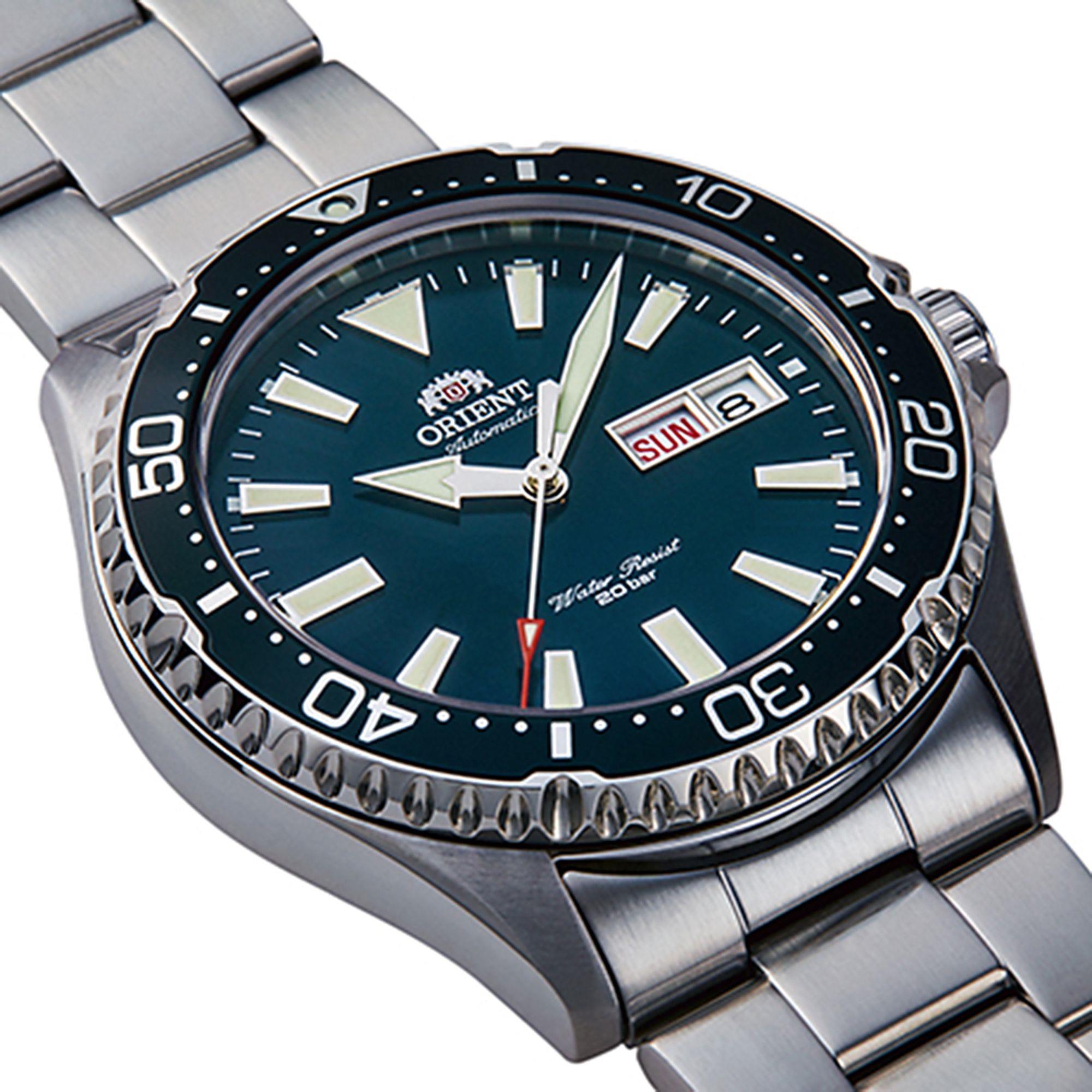 Orient Mako 42mm Blue Dial Steel Mens Automatic Watch RA-AA0004E19B