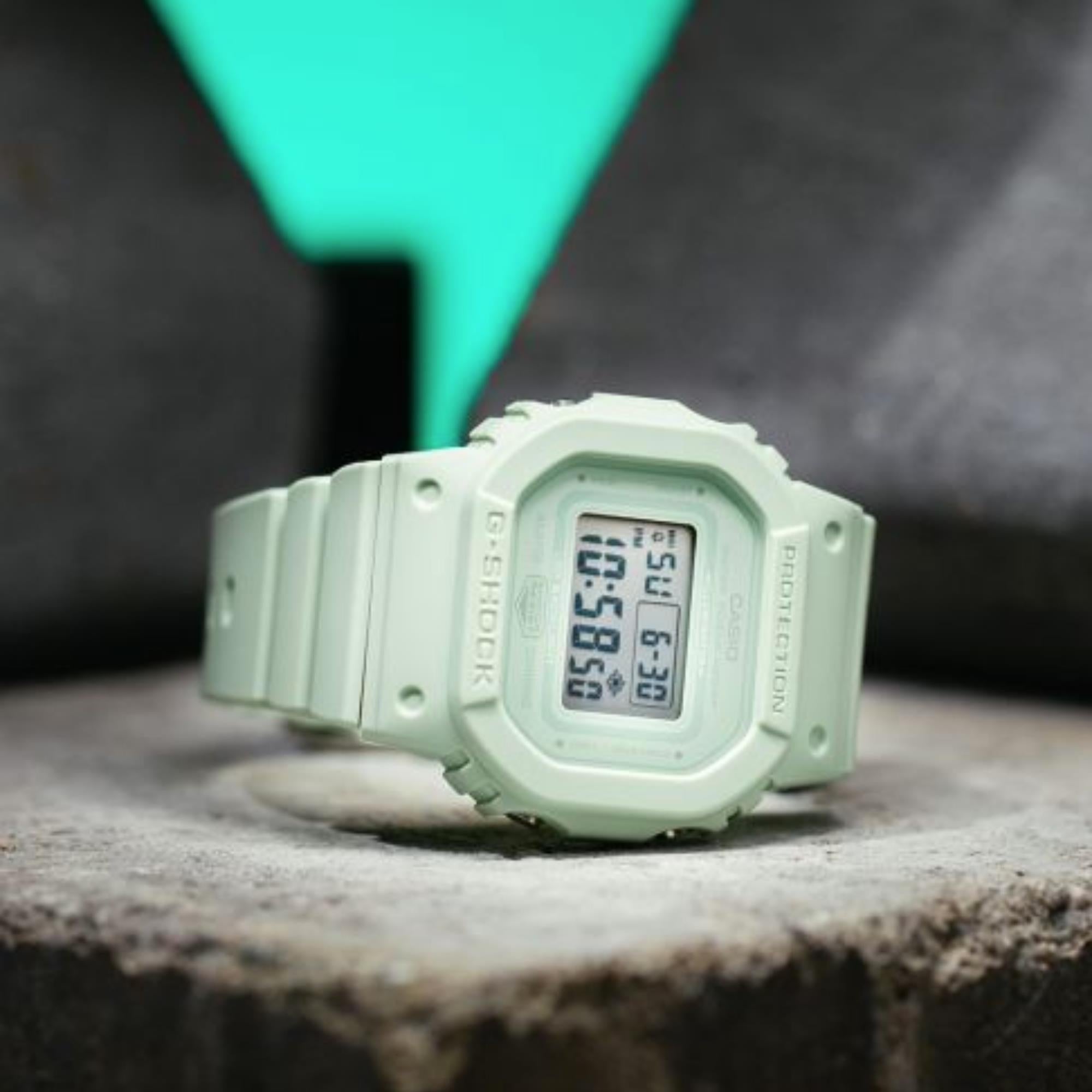 Casio G-Shock Quarz Grünes Zifferblatt Grünes Harzarmband GMD-S5600BA-3ER