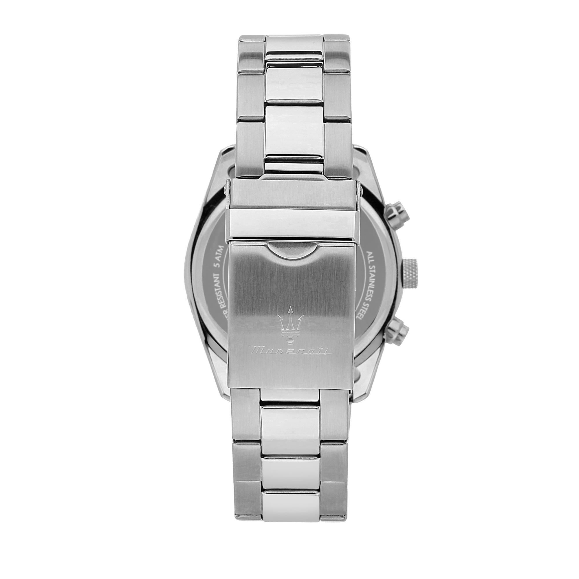 Maserati Attrazione Quartz Blue Chronograph Dial Steel Bracelet Men's Watch R8853151005