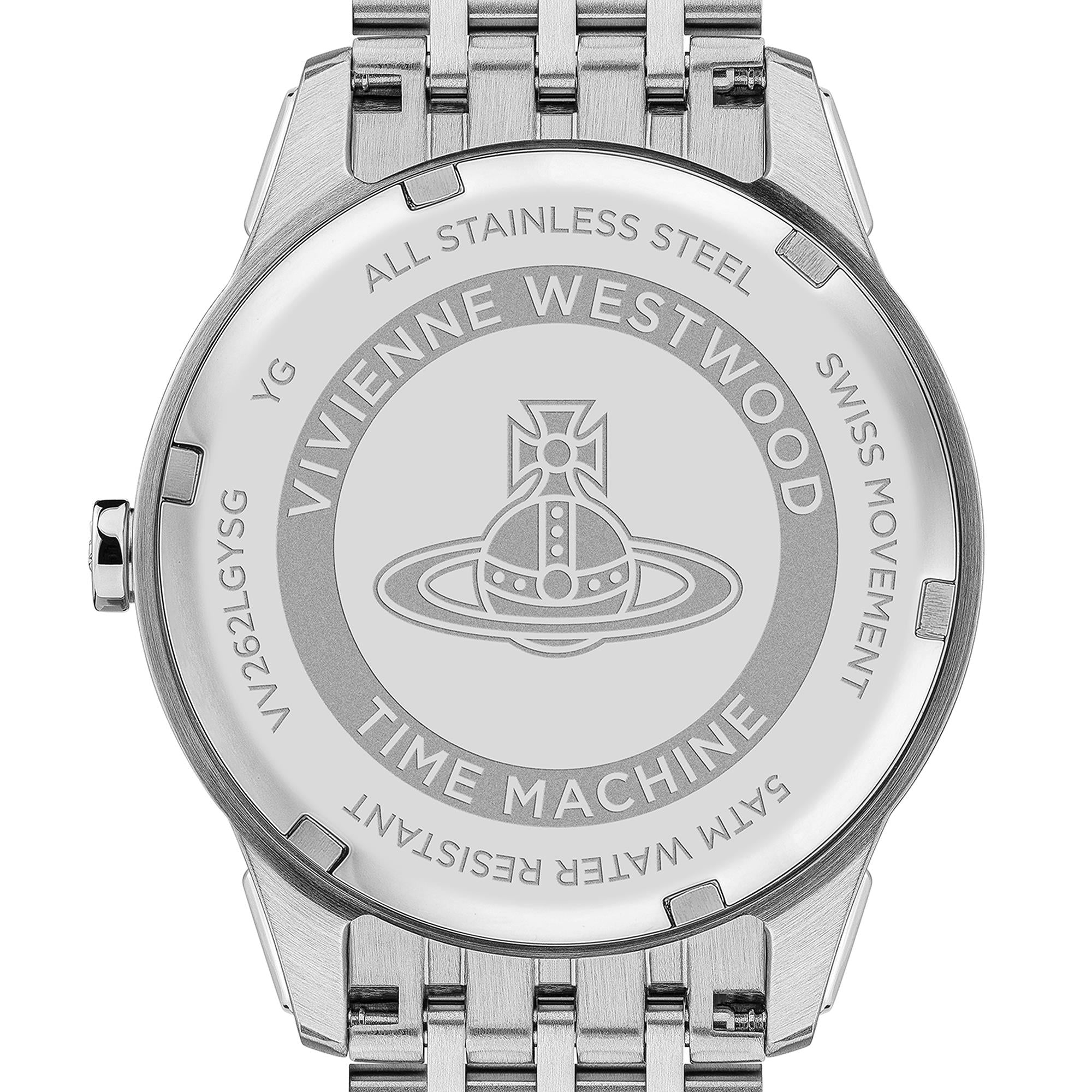 Vivienne Westwood East End Quarz Champagner Zifferblatt Zwei-Ton PVD Edelstahl Armband Damen Uhr VV262LGYSG