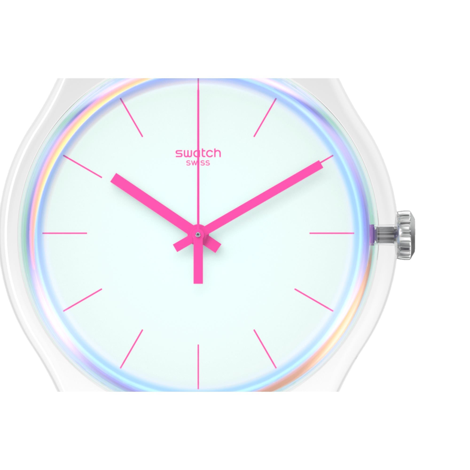 Swatch SwatchPay! Polawhite Pay! Quarz Weißes Zifferblatt Silikon Uhr SO29K116-5300