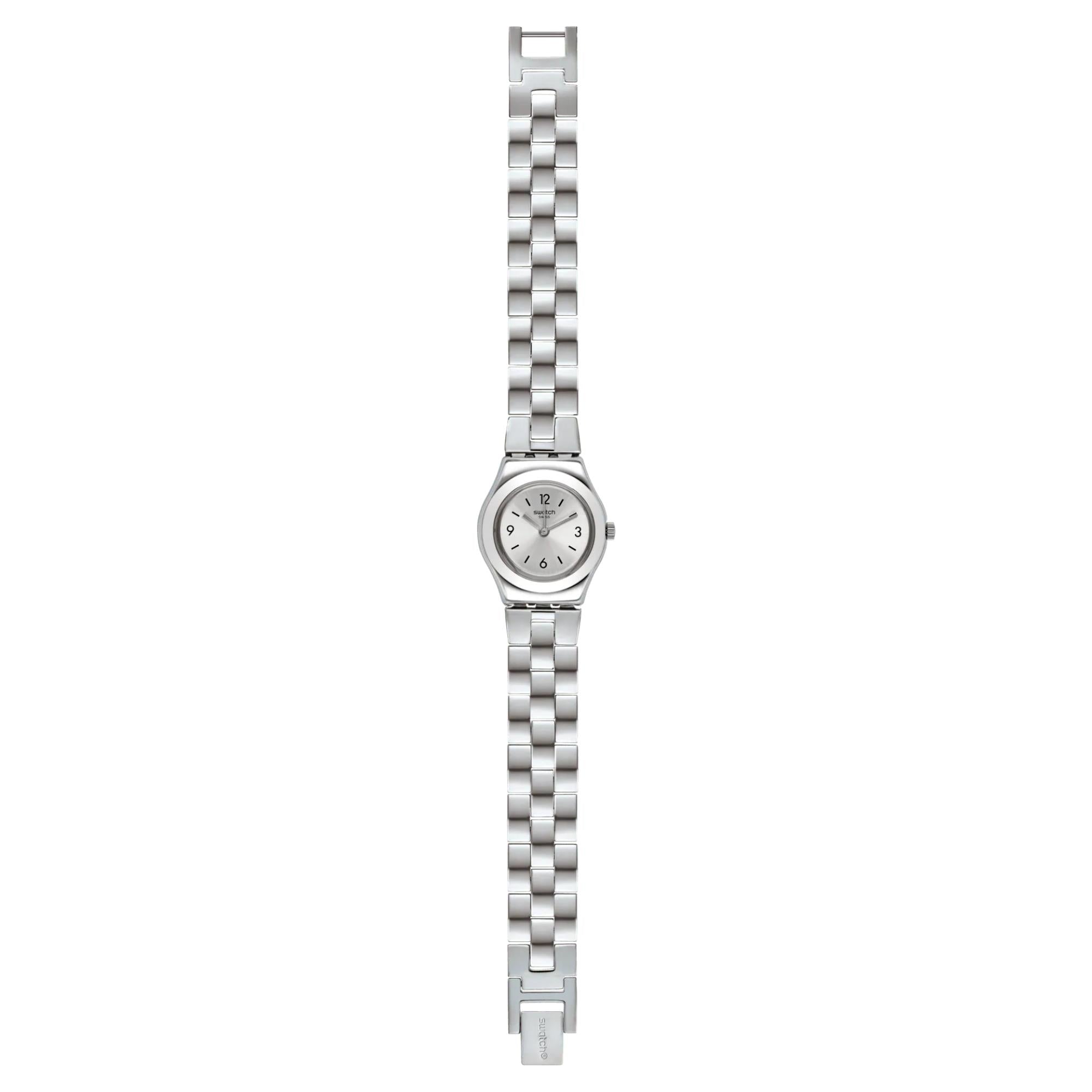 Montre femme Swatch Gradino Quartz Cadran Argent Bracelet Acier Inoxydable YSS300G