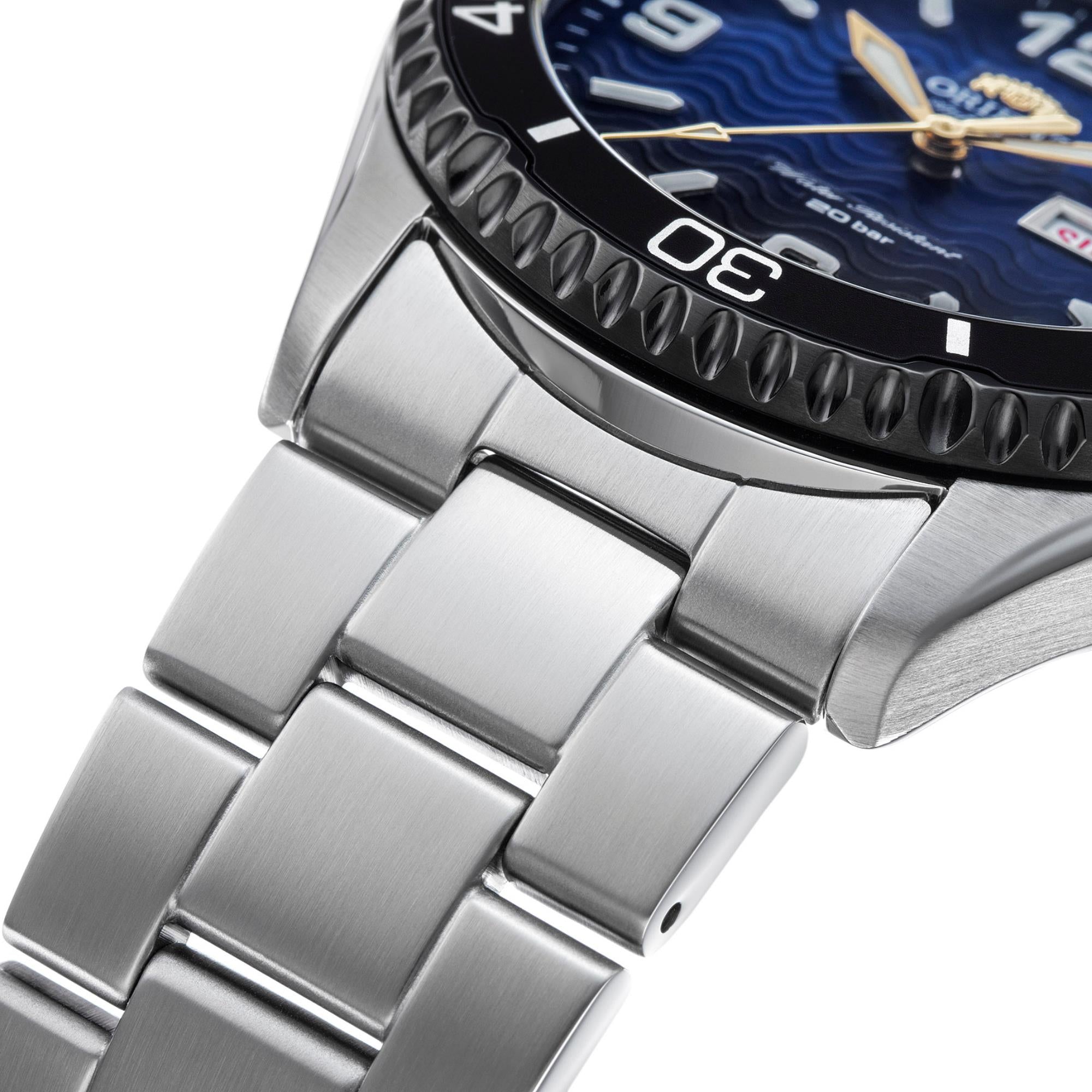 Orient Mako 42mm 20th Anniversary Limited Edition Blue Dial Steel Mens Automatic Watch RA-AA0822L