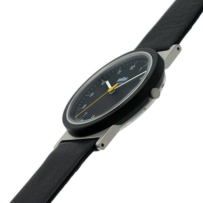 Braun Quarz Schwarzes Zifferblatt Schwarzes Lederarmband Herren Uhr AW10EVO