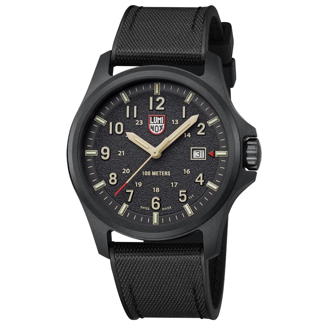 Luminox Atacama Field 43mm Black Dial Rubber Mens Quartz Watch XL.1970.SET