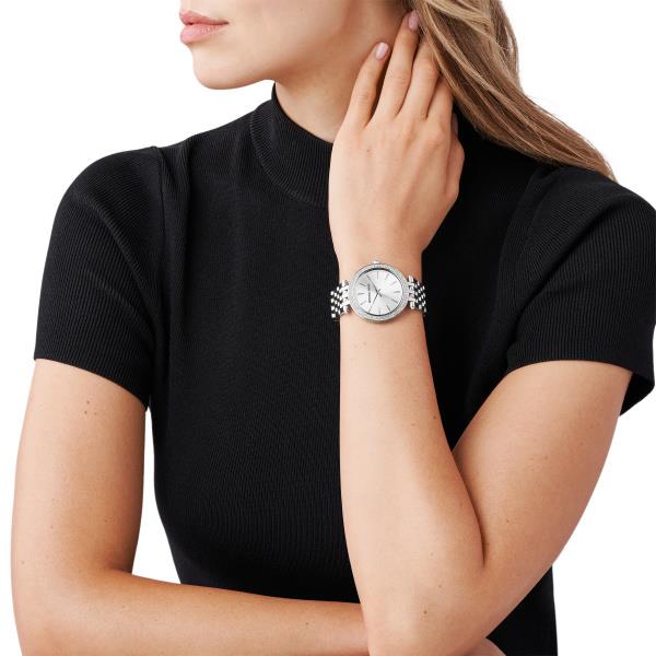 Michael Kors Darci Silver Dial Steel Strap Ladies Watch MK3190