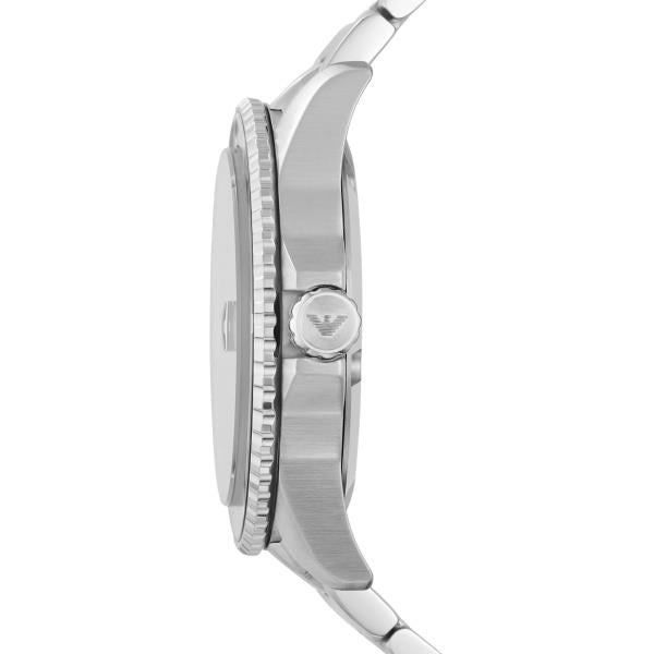 Emporio Armani Diver 42mm Grünes Zifferblatt Stahl Herren Quarz Uhr AR11338