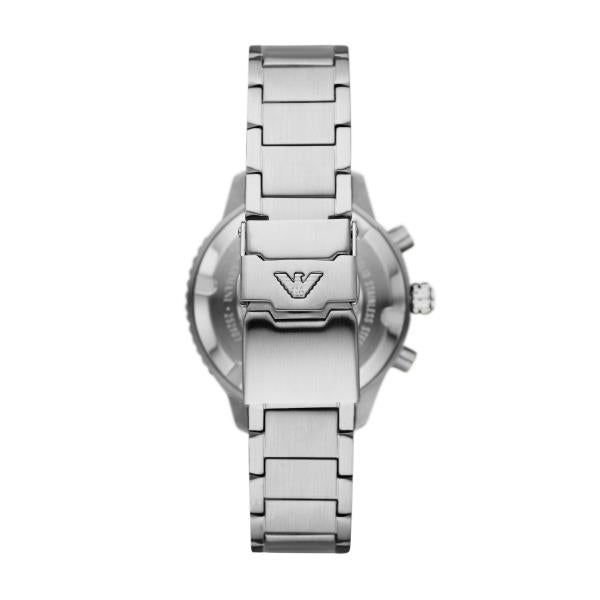 Emporio Armani Diver 43mm Chronograph Grünes Zifferblatt Herren Quarz Uhr AR11500