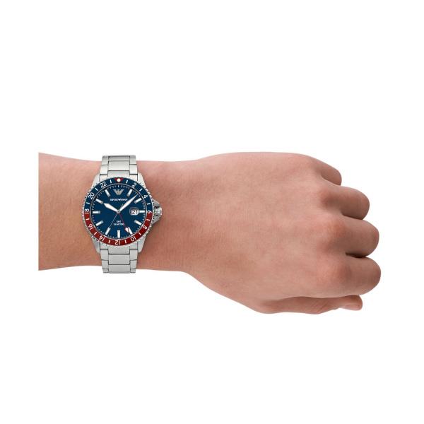 Emporio Armani Diver 42mm Blue Dial Steel Mens Quartz Watch AR11590