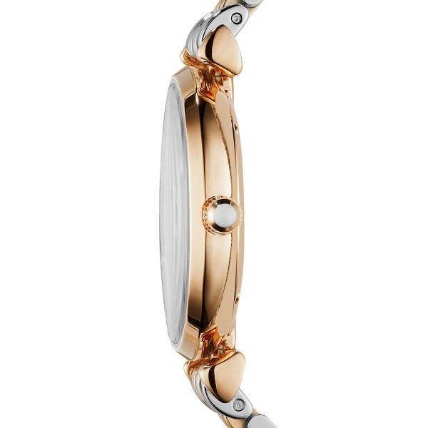 Emporio Armani Gianni T-BAR 32mm Champagne Dial Steel Ladies Quartz Watch AR1840