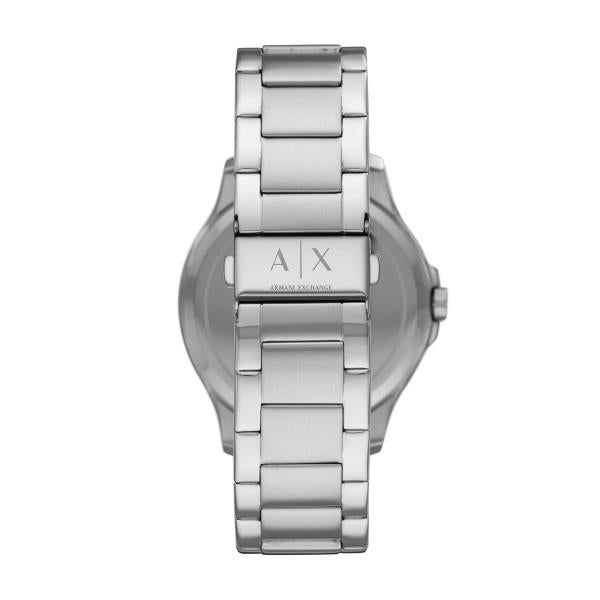 Armani Exchange Hampton 46mm Black Dial Steel Mens Quartz Watch AX2103