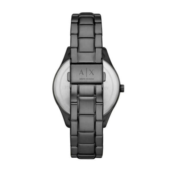 Armani Exchange Dante 42mm Chronograph Black Dial Steel Mens Quartz Watch AX7154SET