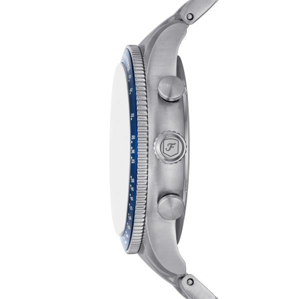 Fossil Sport Tourer 42mm Chronograph Blue Dial Steel Mens Quartz Watch FS6047