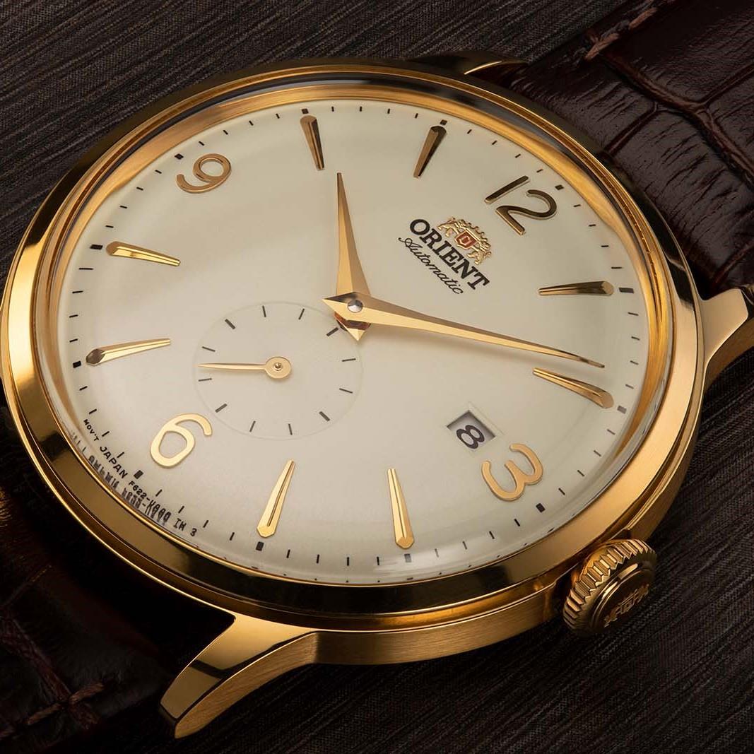 Orient Bambino 41mm White Dial Leather Mens Automatic Watch RA-AP0004S10B