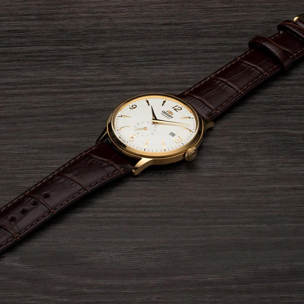 Orient Bambino 41mm White Dial Leather Mens Automatic Watch RA-AP0004S10B
