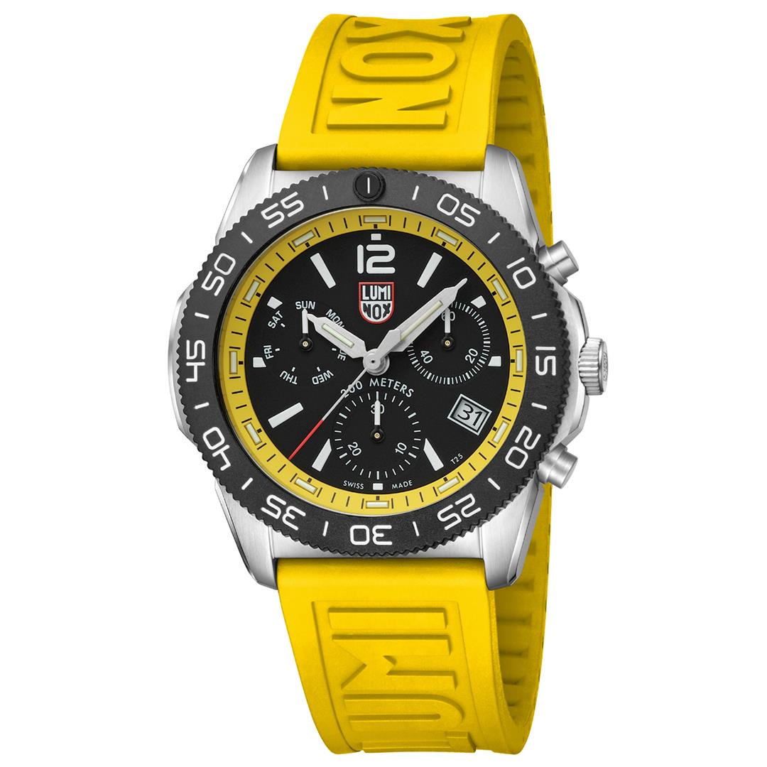 Luminox Pacific Diver 44mm Chronograph Black Dial Rubber Mens Quartz Watch XS.3145