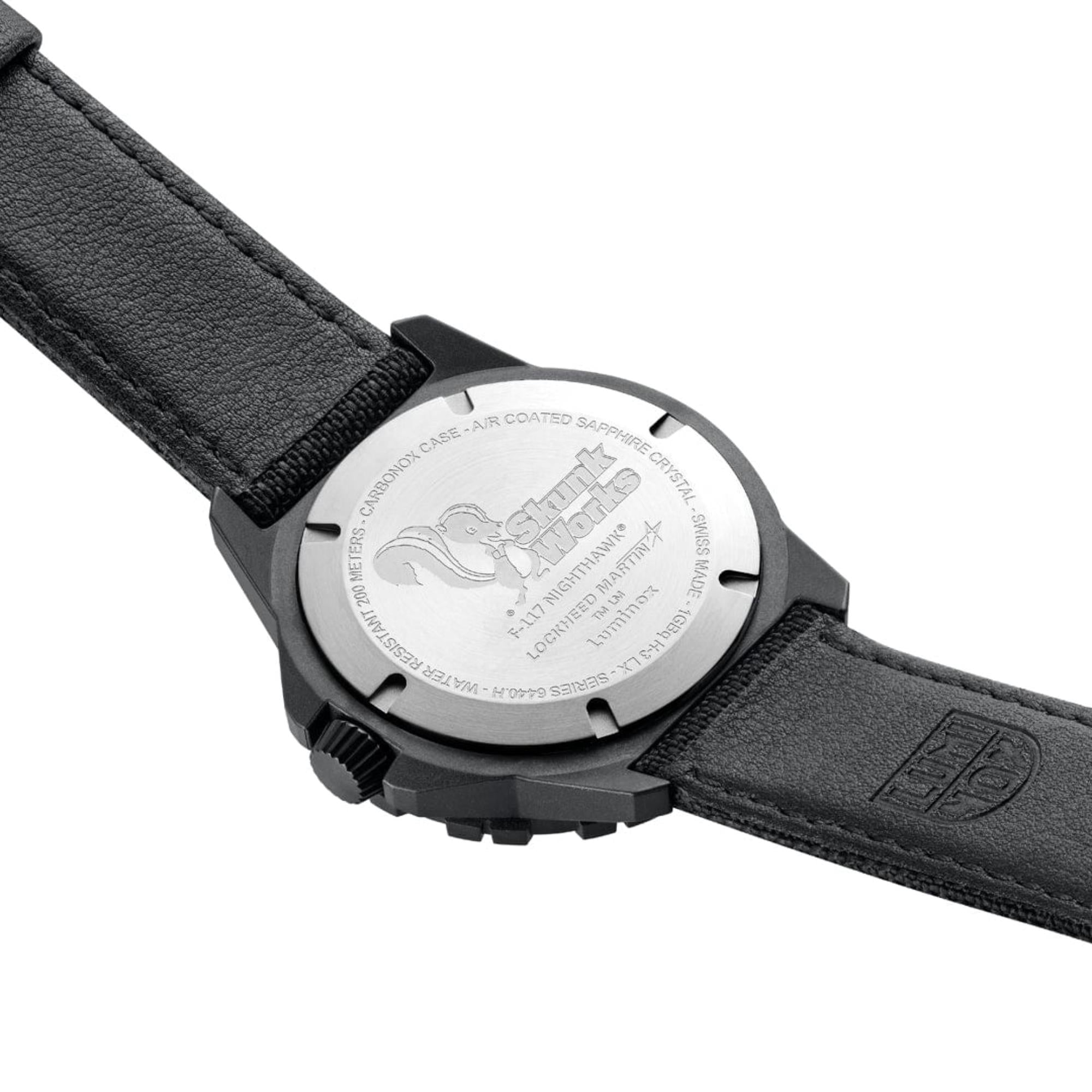 Luminox F-117 Nighthawk 44mm Black Dial Textile Mens Quartz Watch XA.6442.H.SET