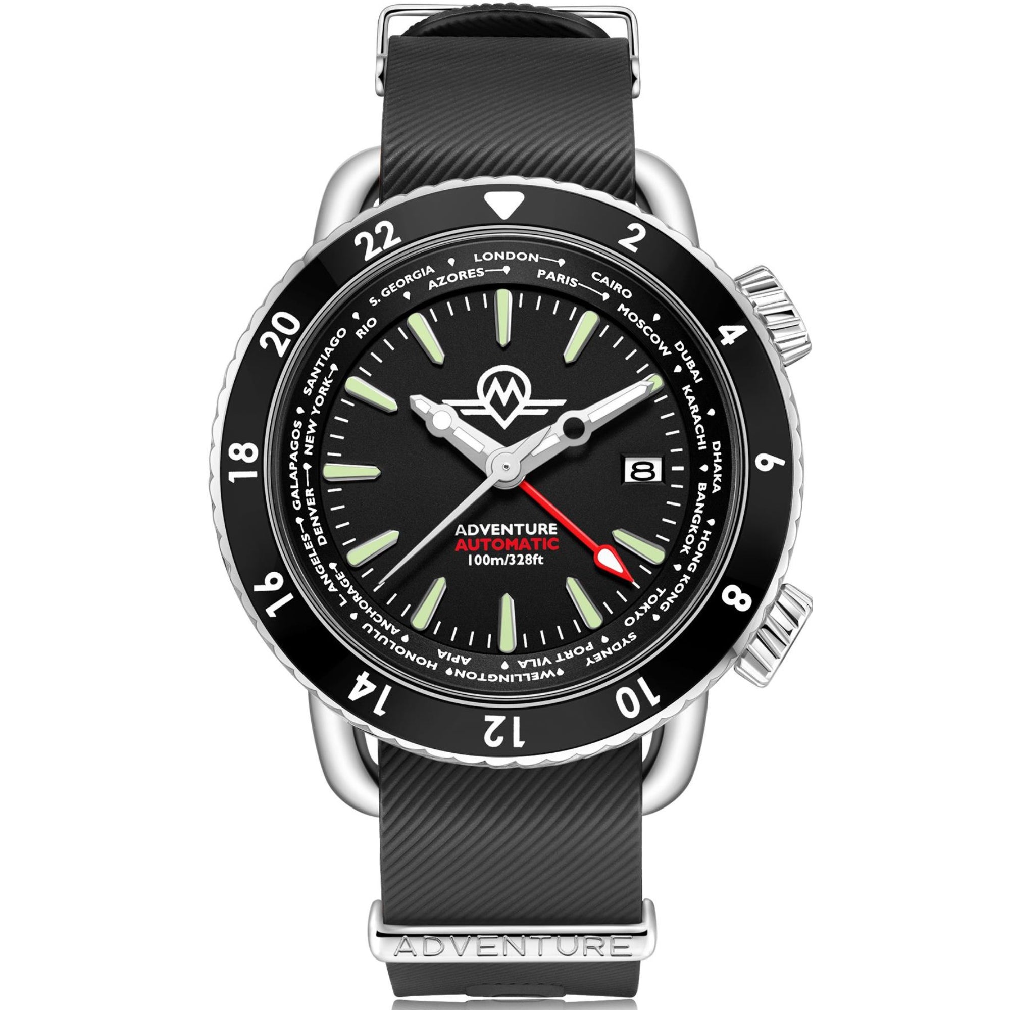 Monro Adventure Urban Schwarzes Zifferblatt Automatik Herren Uhr MA-1